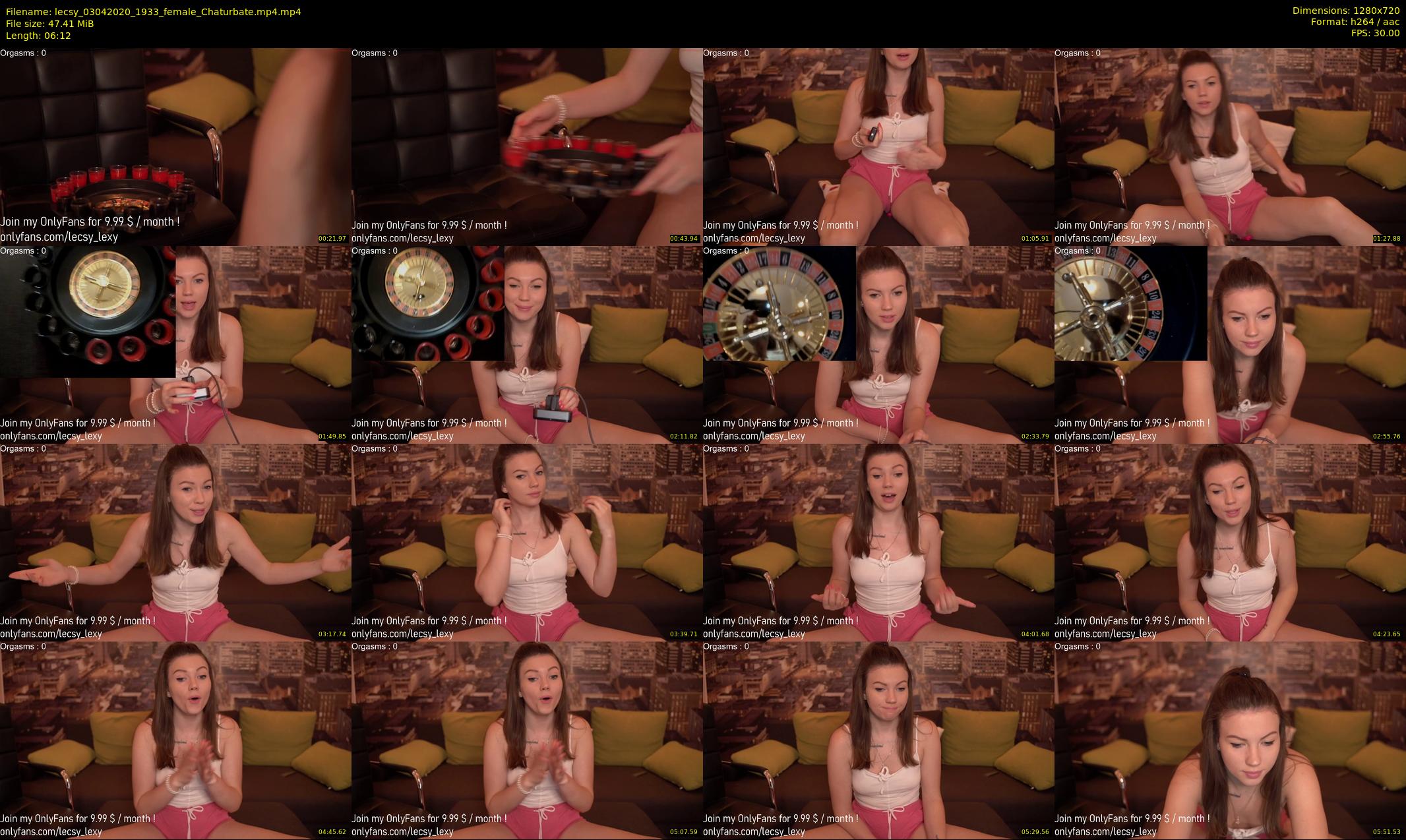 lecsy — 7 minute Chaturbate female cam show recording, 720p, Apr 3, 2020