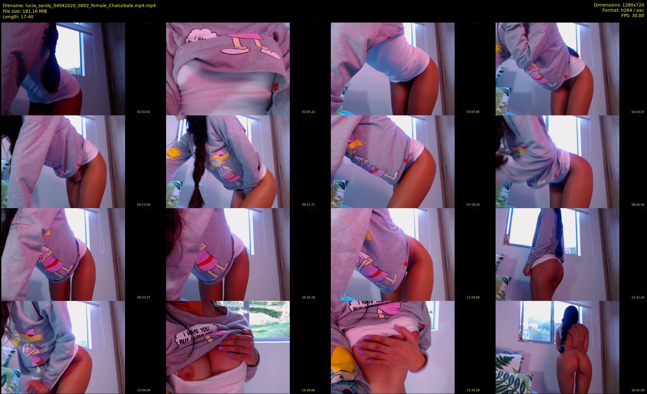 lucia_sandy — 18 minute Chaturbate female cam show recording, 720p, Apr 4, 2020