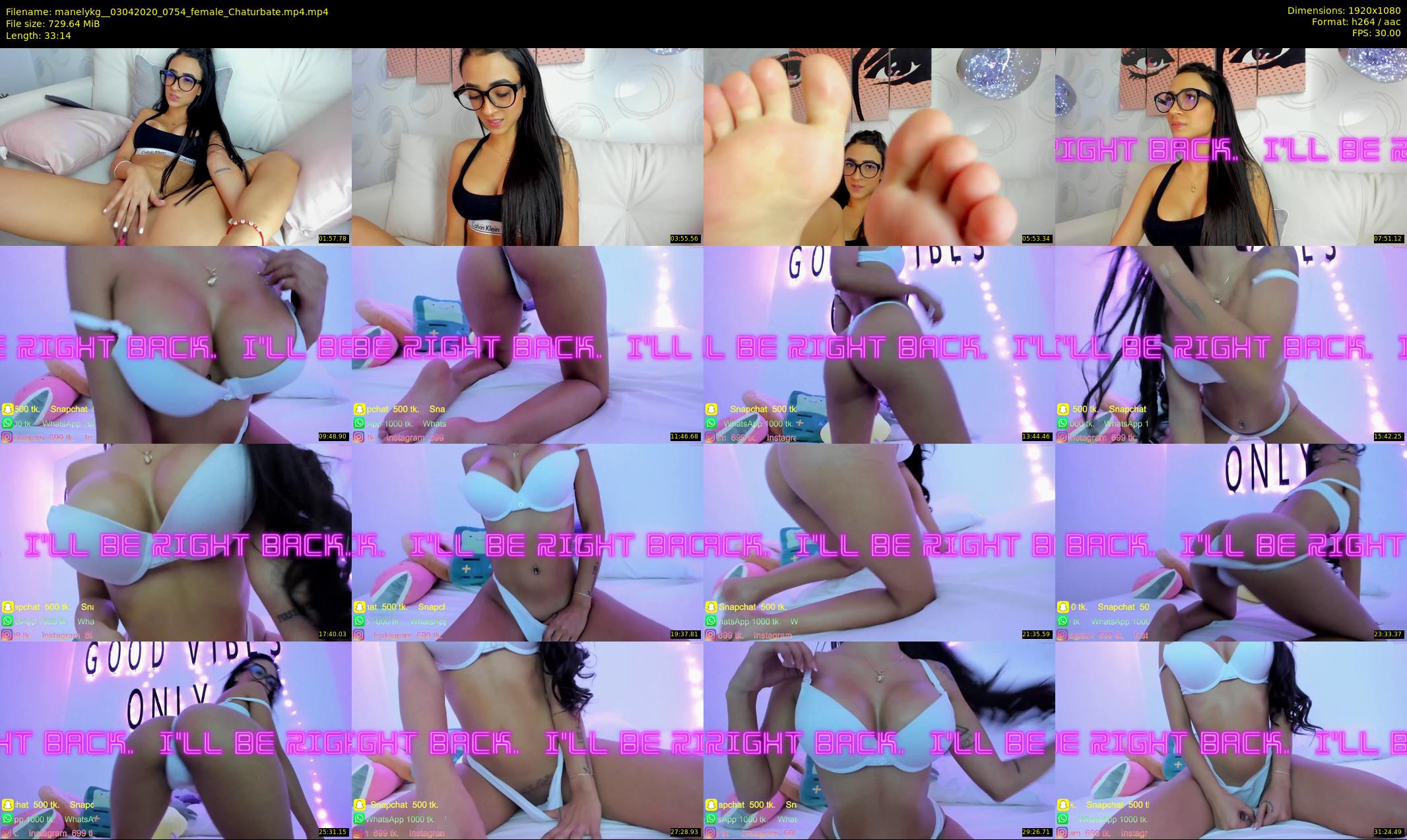manelykg_ — 34 minute Chaturbate female cam show recording, 1080p, Apr 3, 2020