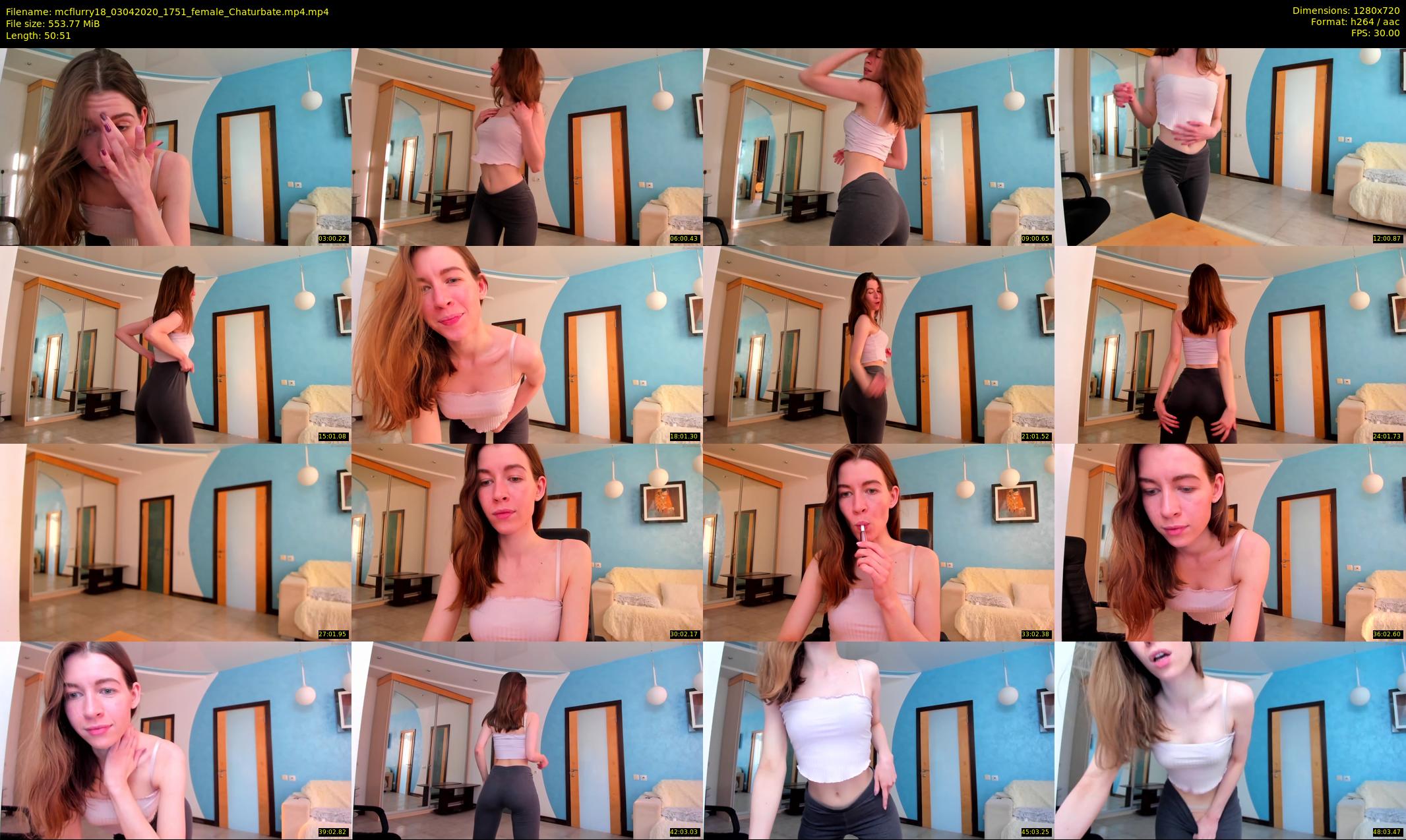 mcflurry18 — 51 minute Chaturbate female cam show recording, 720p, Apr 3, 2020