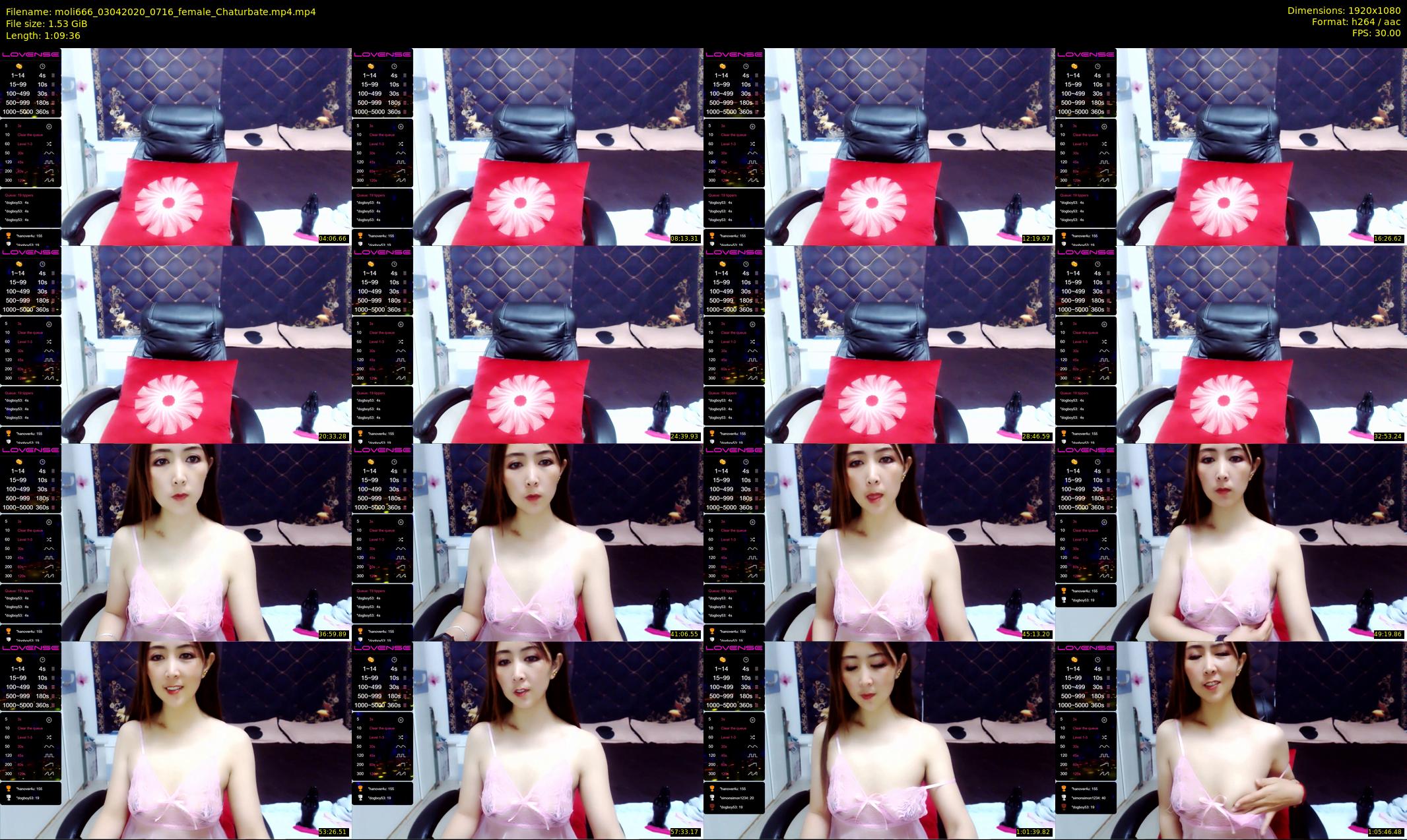 moli666 — 70 minute Chaturbate female cam show recording, 1080p, Apr 3, 2020