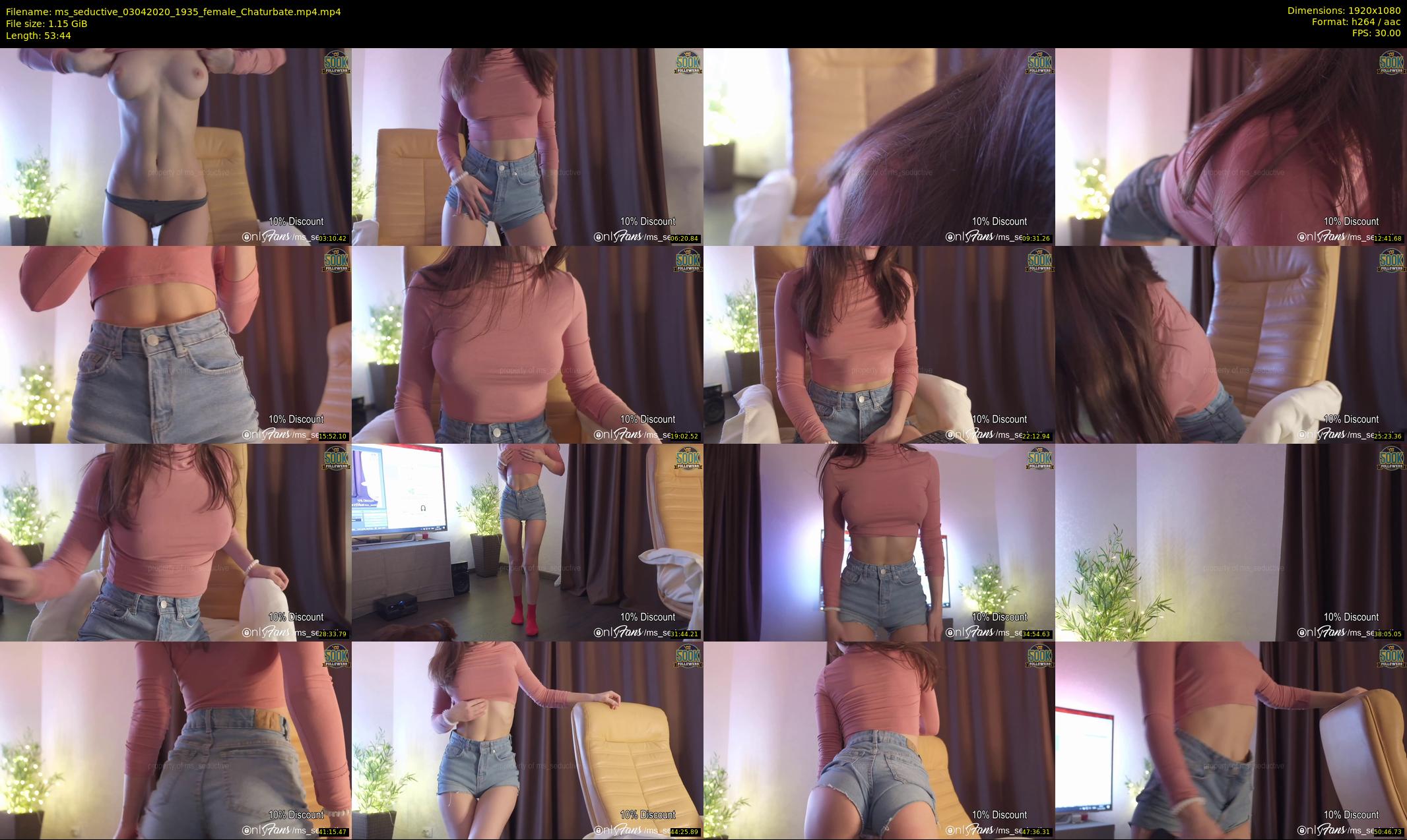 ms_seductive — 54 minute Chaturbate female cam show recording, 1080p, Apr 3, 2020