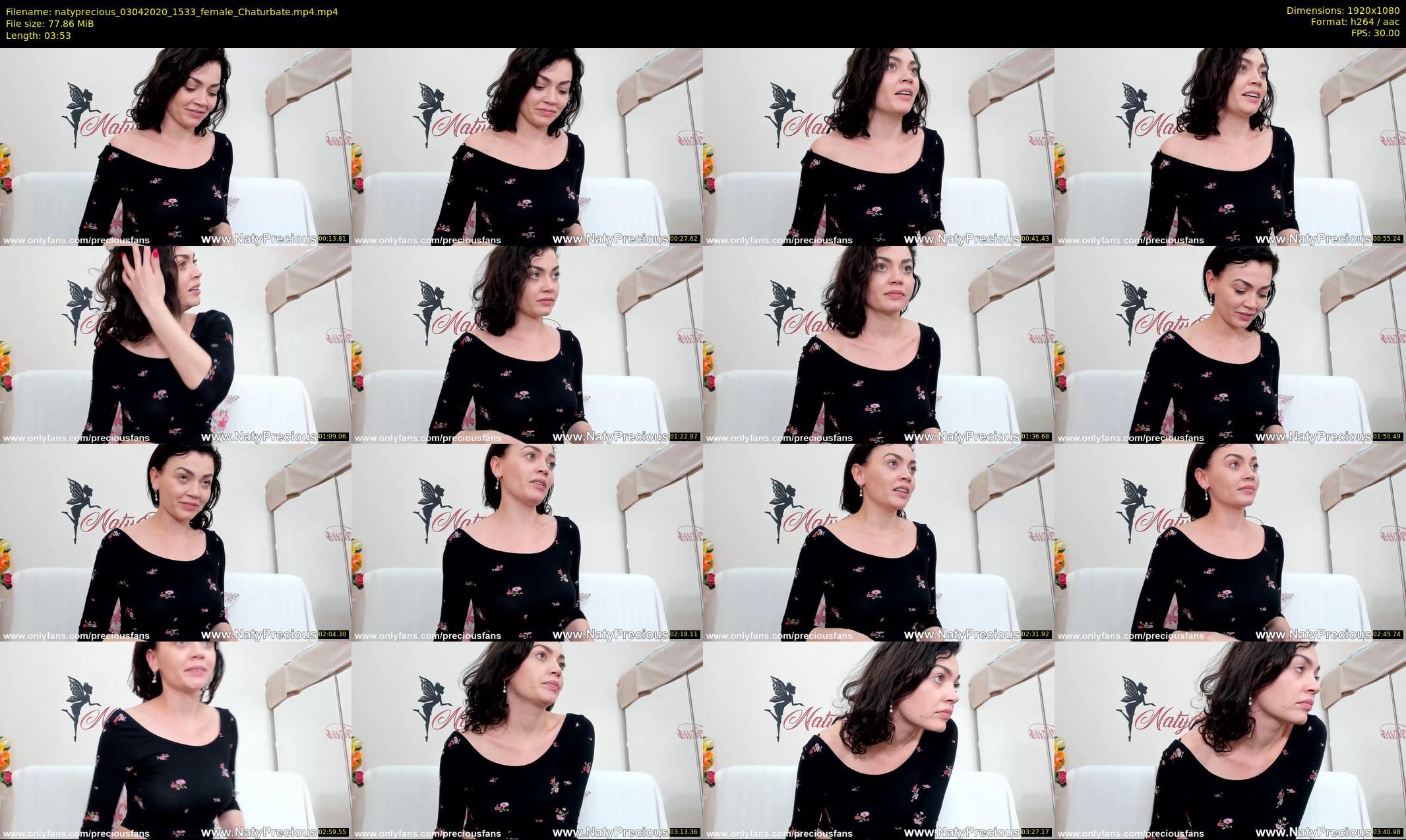 natyprecious — 4 minute Chaturbate female cam show recording, 1080p, Apr 3, 2020