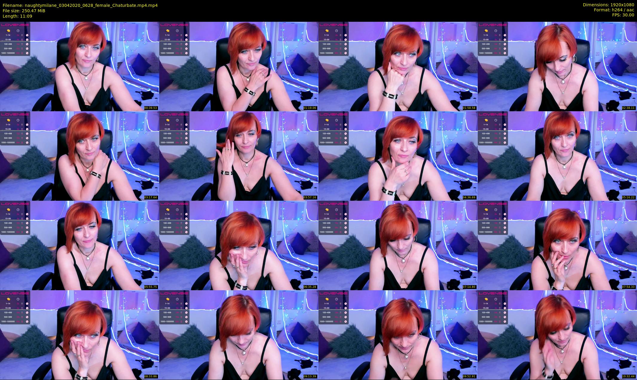 naughtymilane — 12 minute Chaturbate female cam show recording, 1080p, Apr 3, 2020