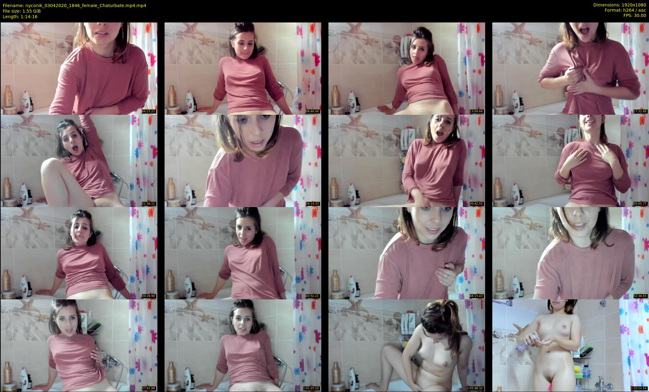 nyconik — 75 minute Chaturbate female cam show recording, 1080p, Apr 3, 2020