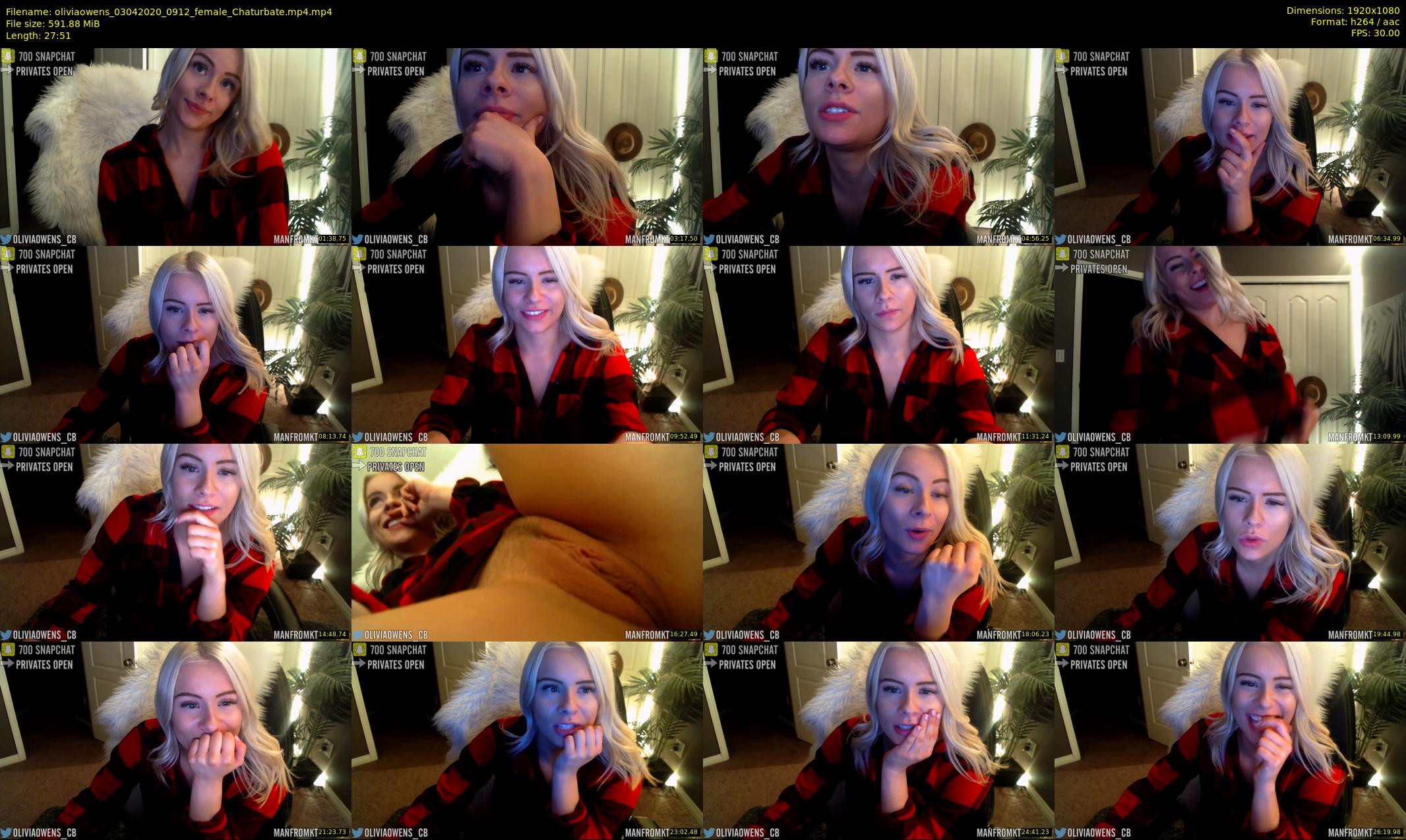 oliviaowens — 28 minute Chaturbate female cam show recording, 1080p, Apr 3, 2020