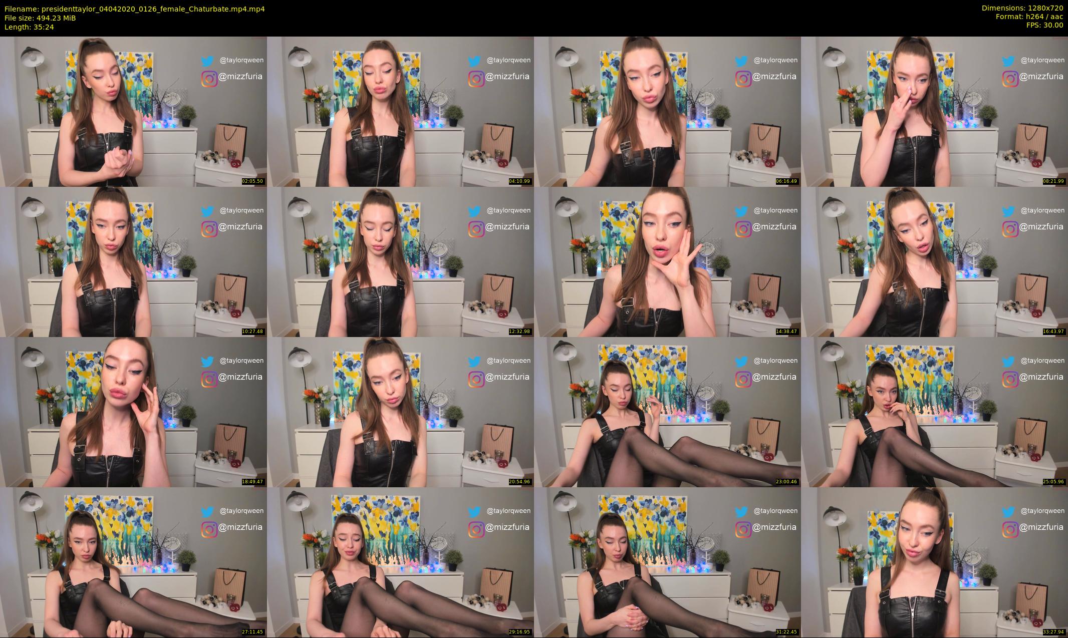 presidenttaylor — 36 minute Chaturbate female cam show recording, 720p, Apr 4, 2020