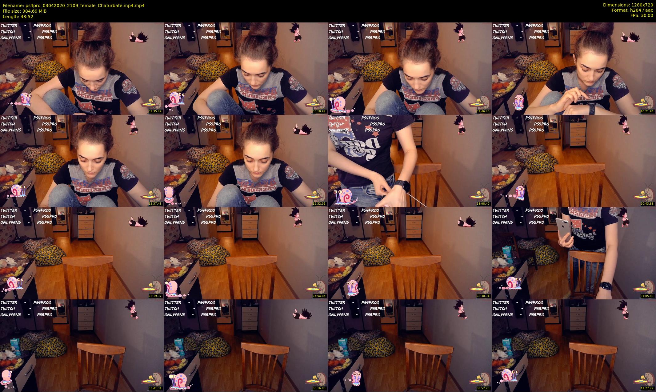 ps4pro — 44 minute Chaturbate female cam show recording, 720p, Apr 3, 2020