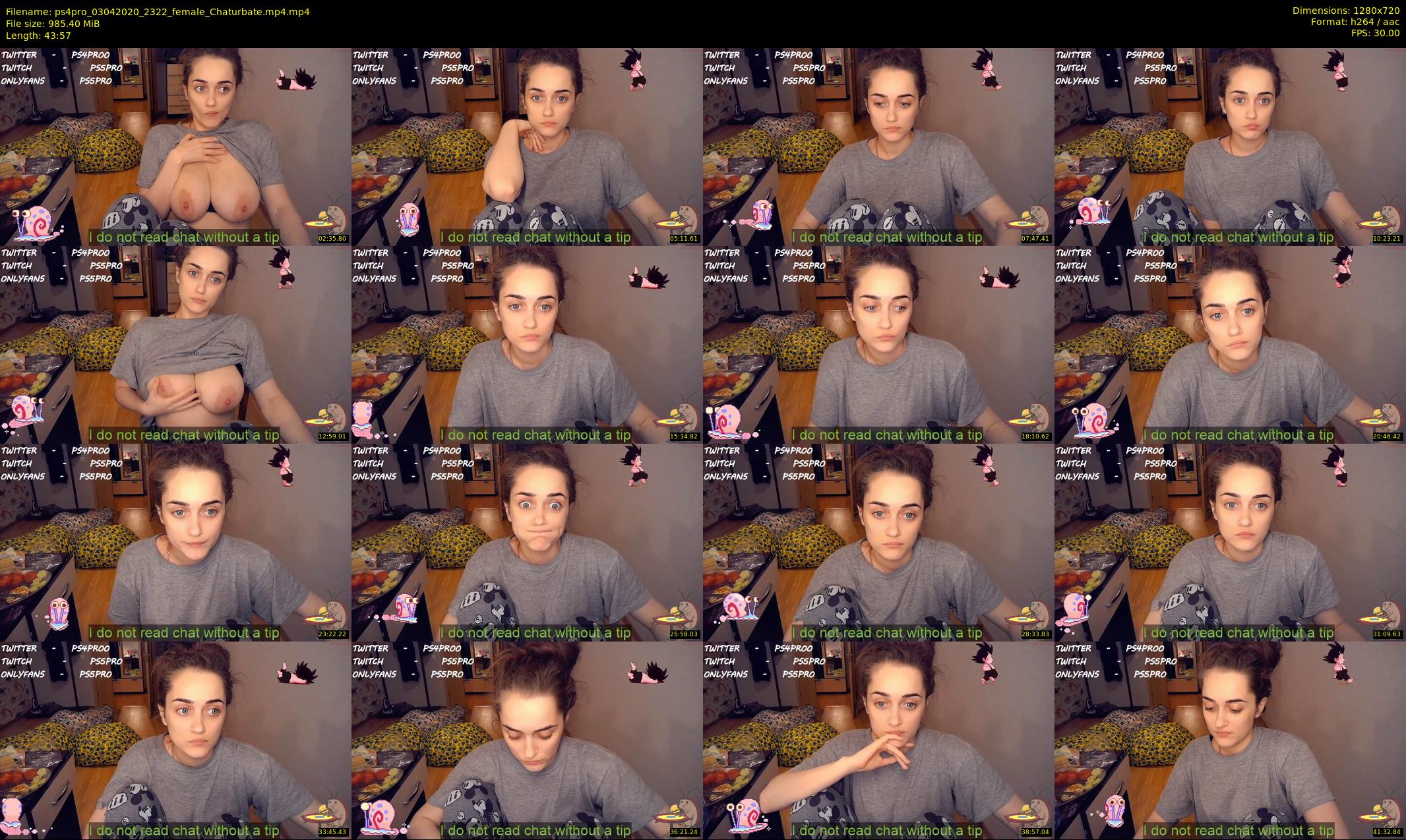 ps4pro — 44 minute Chaturbate female cam show recording, 720p, Apr 3, 2020