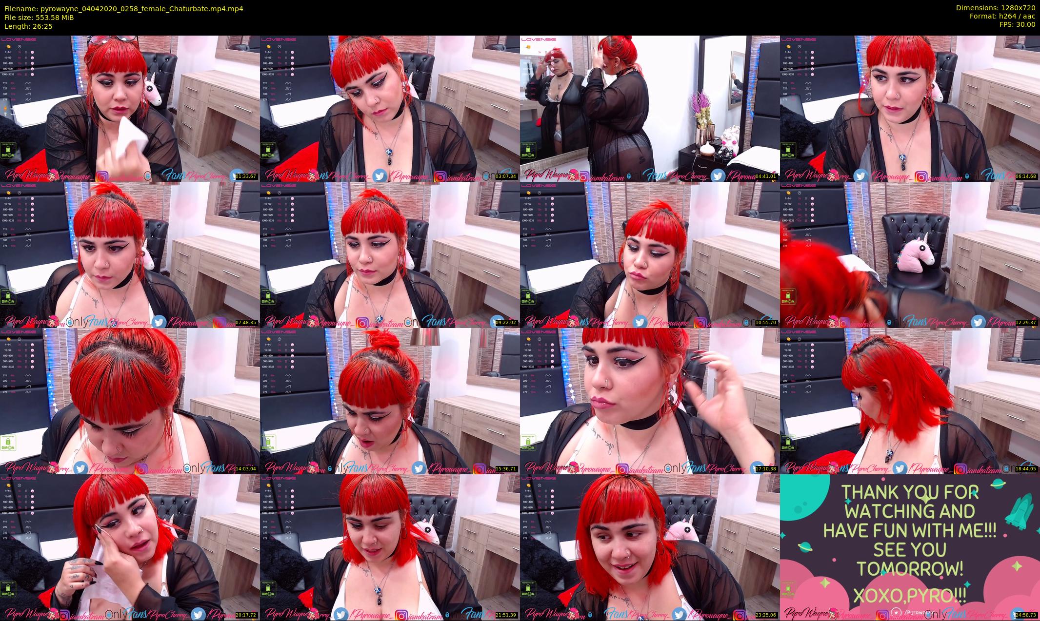 pyrowayne — 27 minute Chaturbate female cam show recording, 720p, Apr 4, 2020