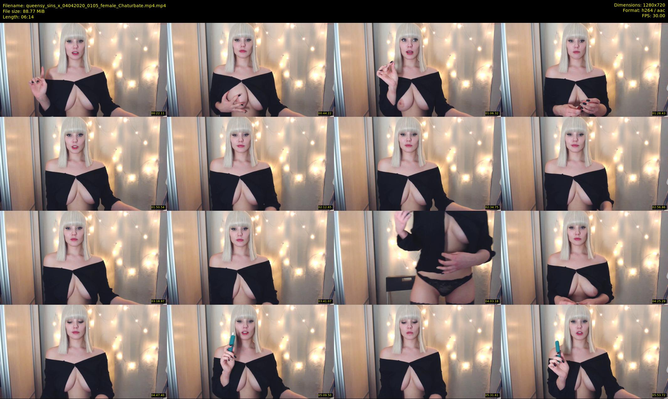 queensy_sins_x — 7 minute Chaturbate female cam show recording, 720p, Apr 4, 2020