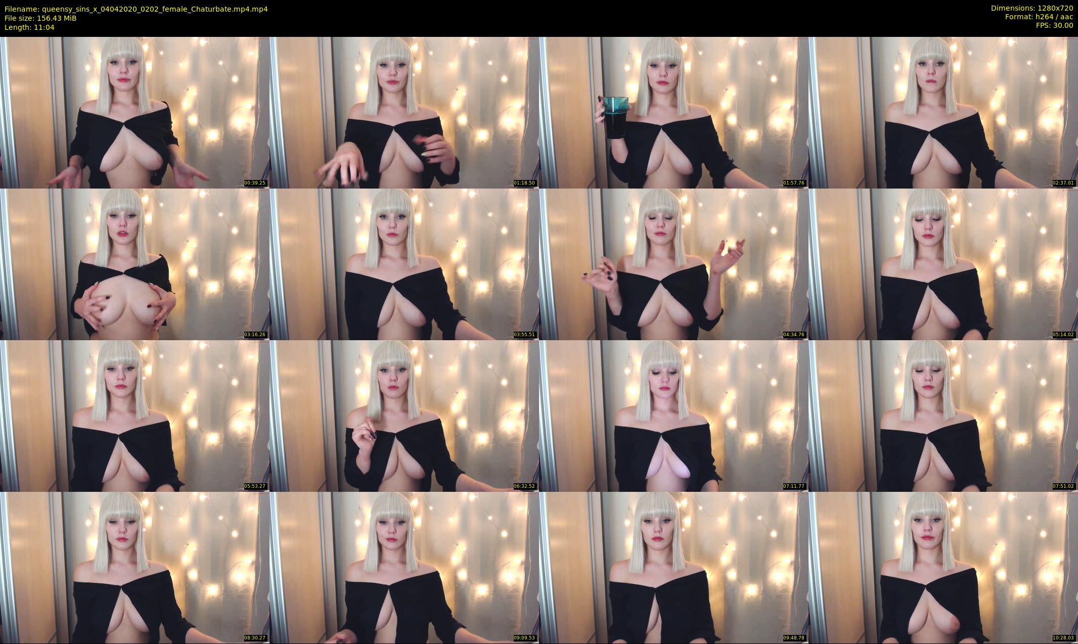 queensy_sins_x — 12 minute Chaturbate female cam show recording, 720p, Apr 4, 2020