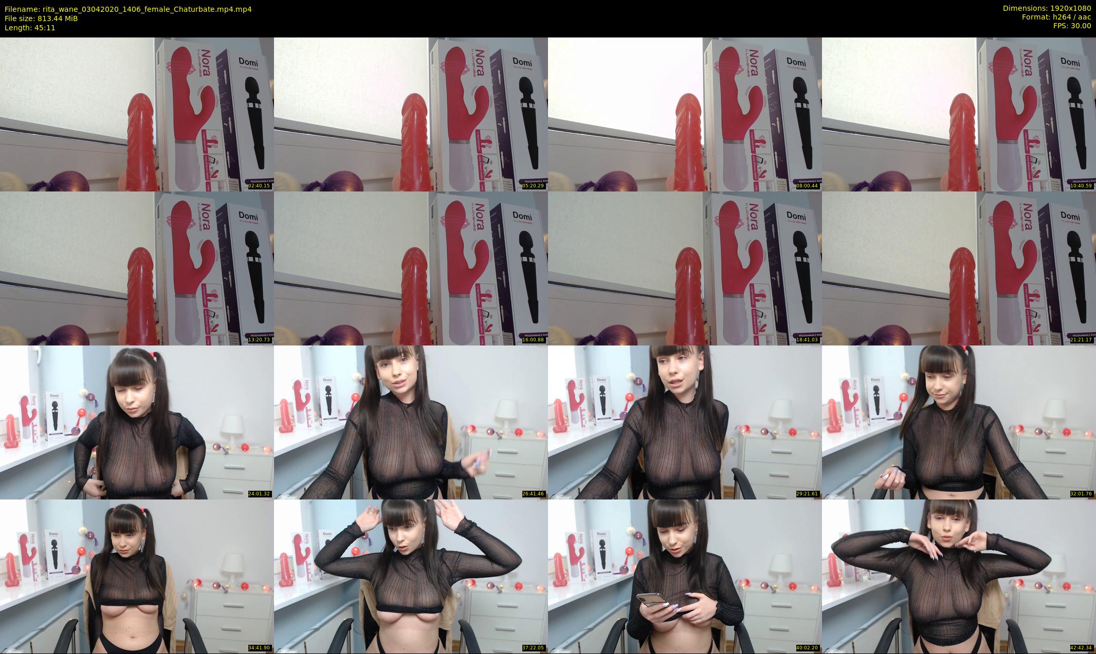 rita_wane — 46 minute Chaturbate female cam show recording, 1080p, Apr 3, 2020