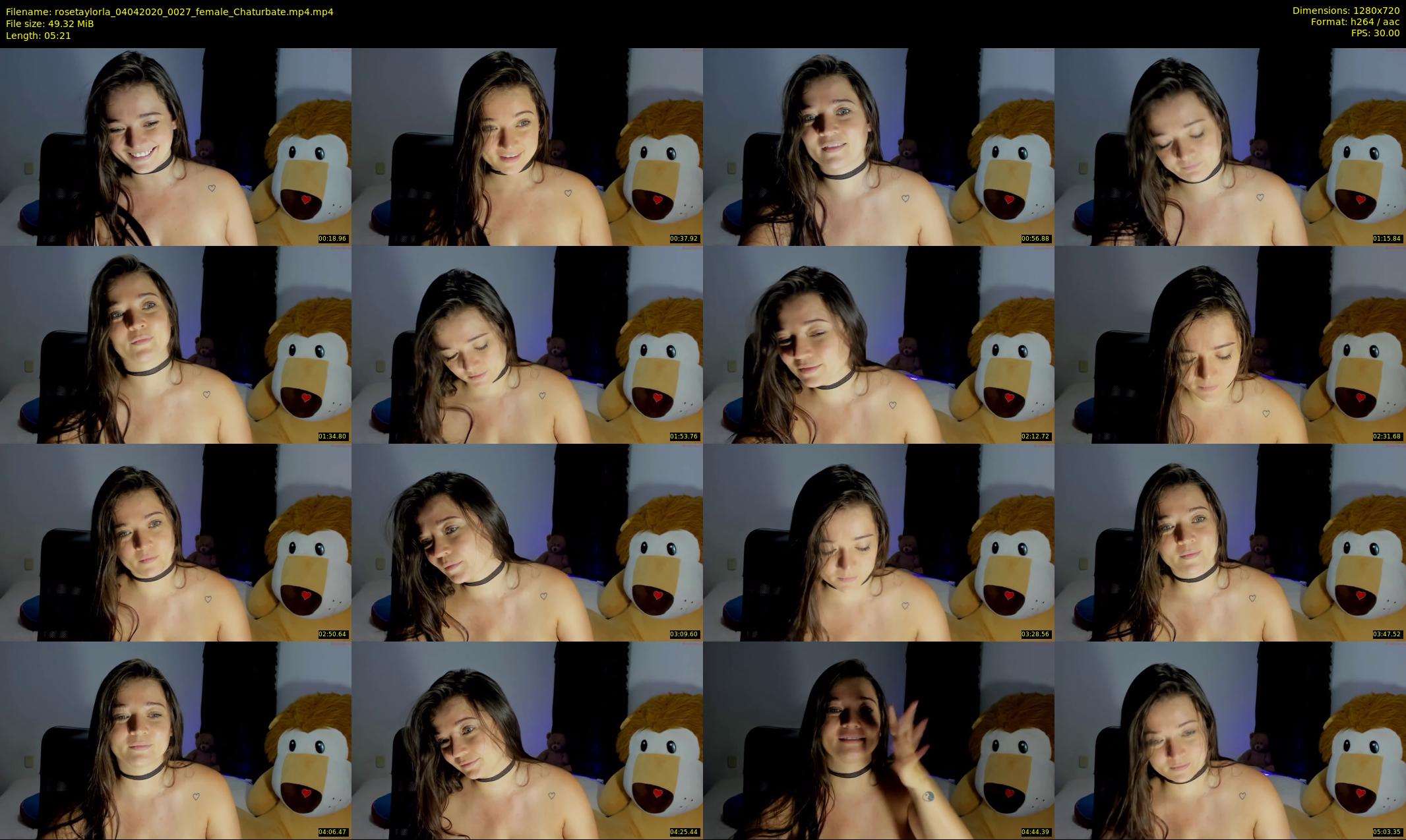 rosetaylorla — 6 minute Chaturbate female cam show recording, 720p, Apr 4, 2020