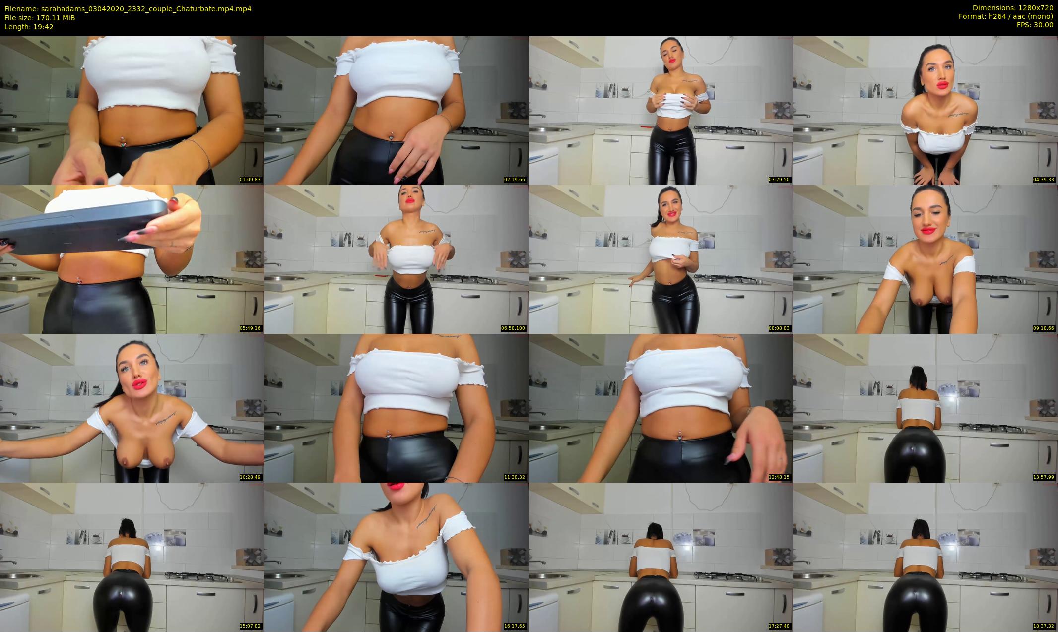 sarahadams — 20 minute Chaturbate female cam show recording, 720p, Apr 3, 2020
