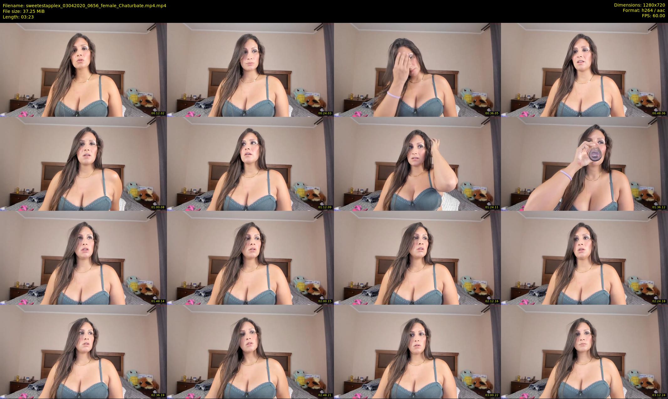 sweetestapplex — 4 minute Chaturbate female cam show recording, 720p, Apr 3, 2020