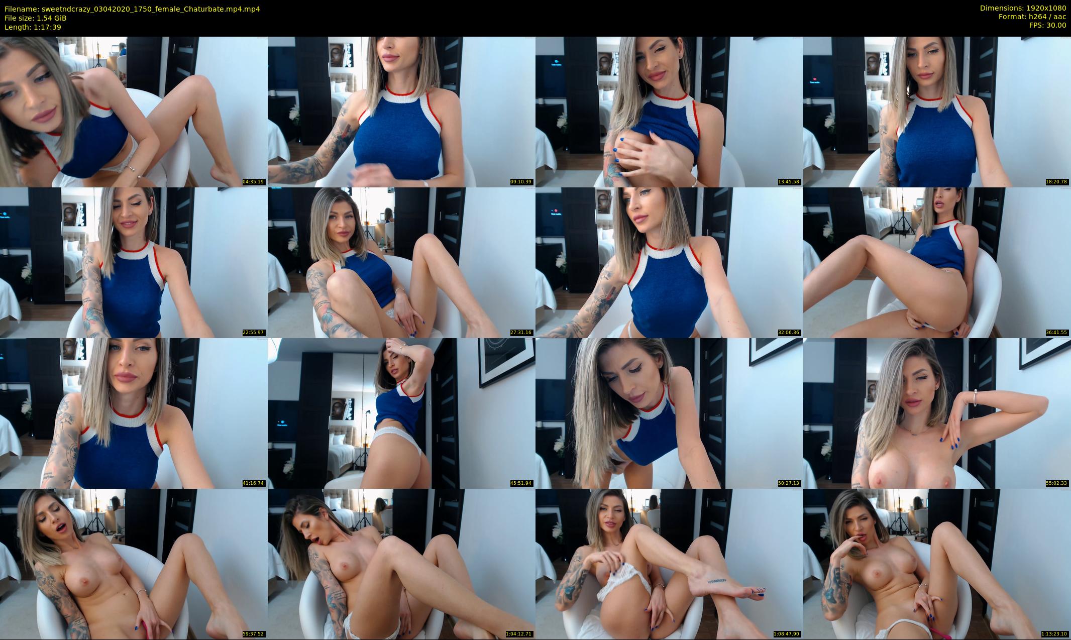 sweetndcrazy — 78 minute Chaturbate female cam show recording, 1080p, Apr 3, 2020