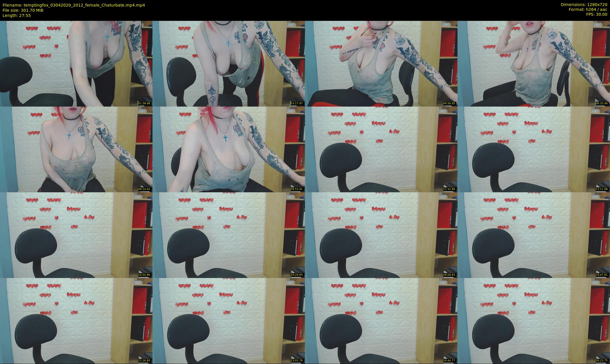 temptingfox — 28 minute Chaturbate female cam show recording, 720p, Apr 3, 2020