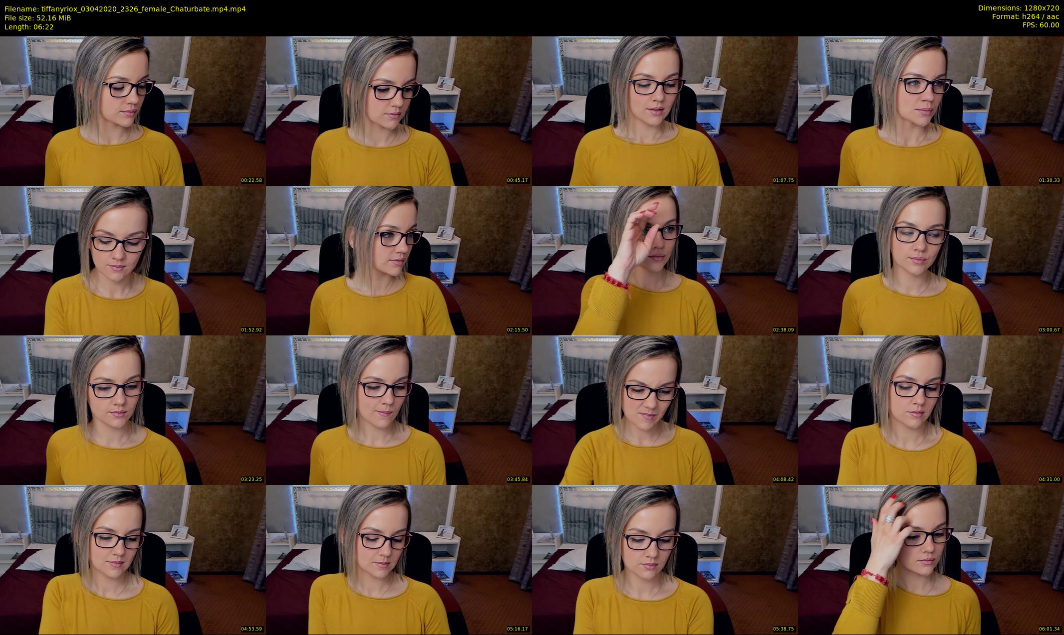 tiffanyriox — 7 minute Chaturbate female cam show recording, 720p, Apr 3, 2020