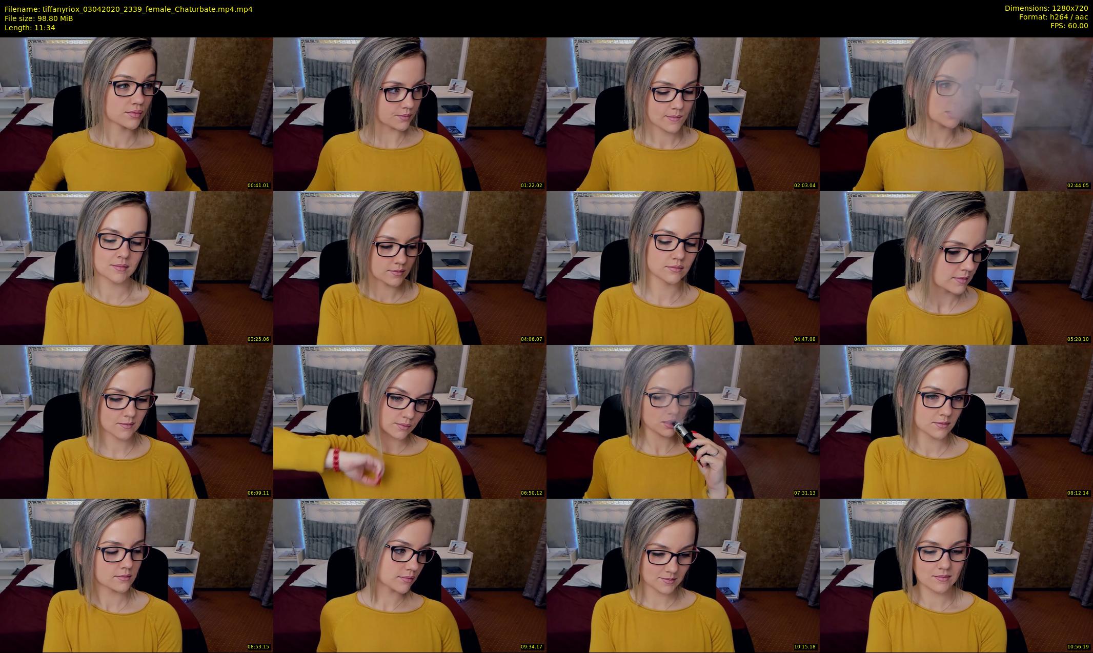 tiffanyriox — 12 minute Chaturbate female cam show recording, 720p, Apr 3, 2020