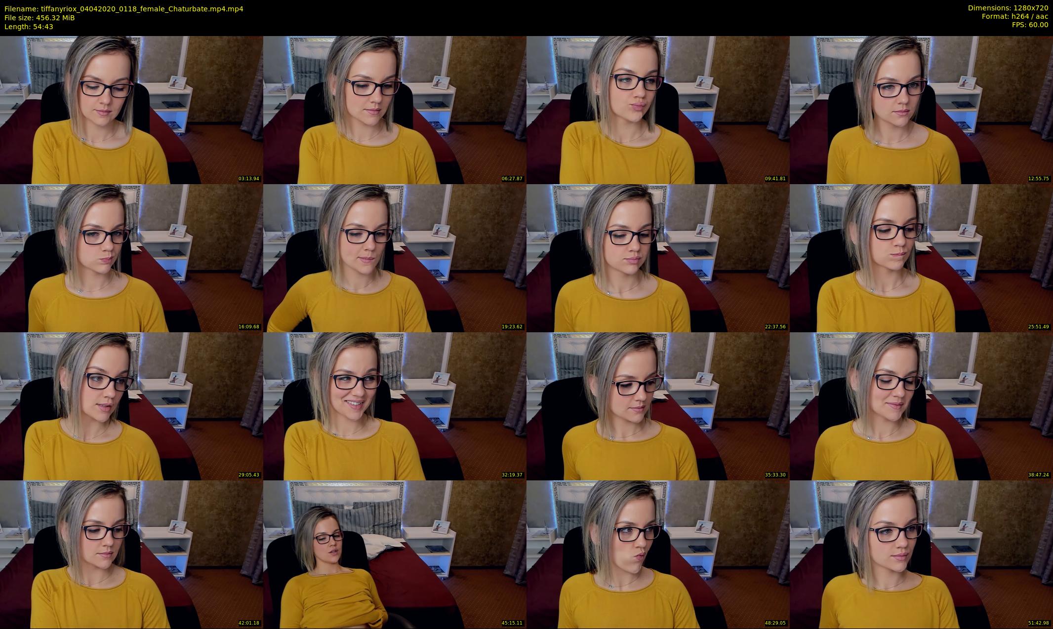 tiffanyriox — 55 minute Chaturbate female cam show recording, 720p, Apr 4, 2020