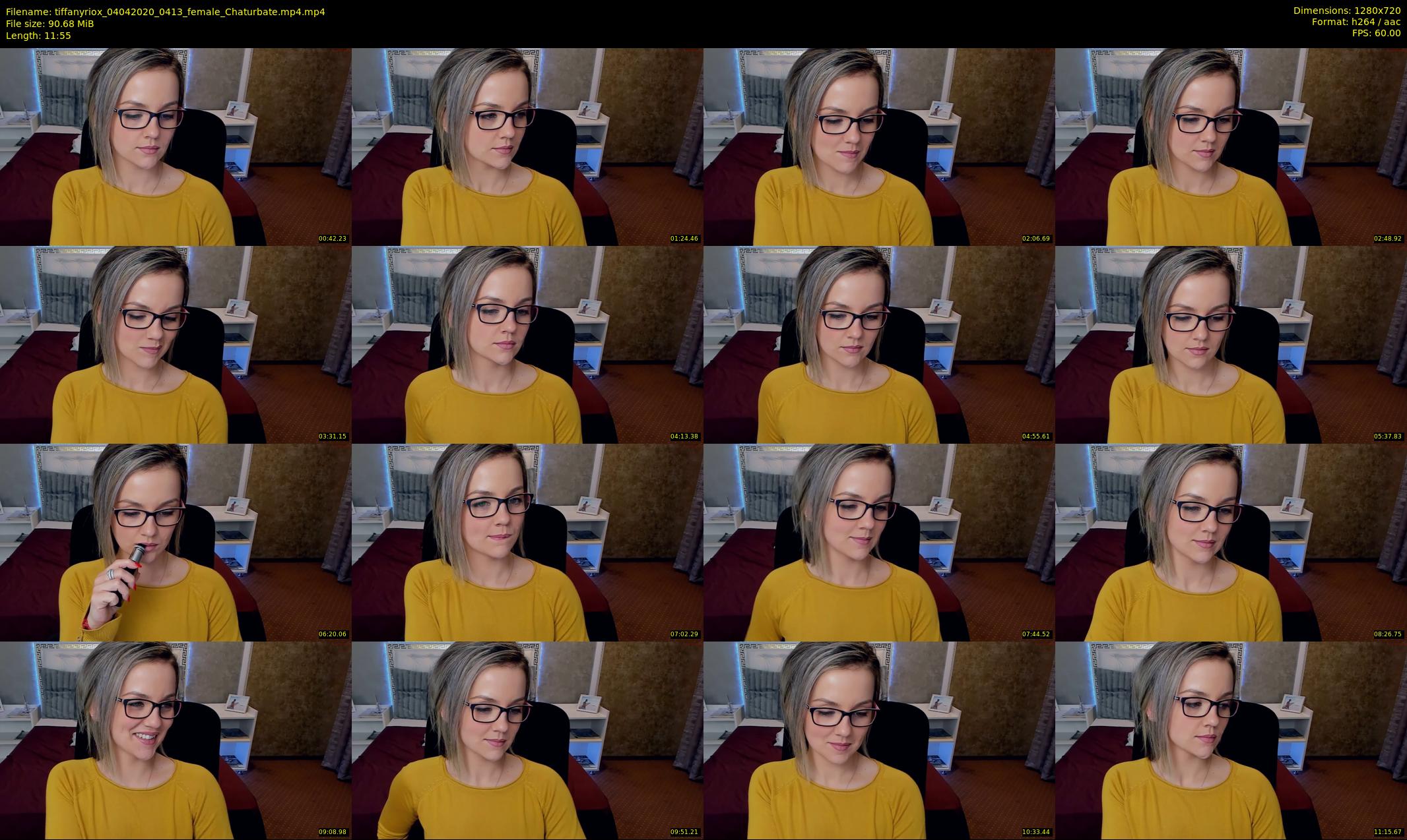 tiffanyriox — 12 minute Chaturbate female cam show recording, 720p, Apr 4, 2020