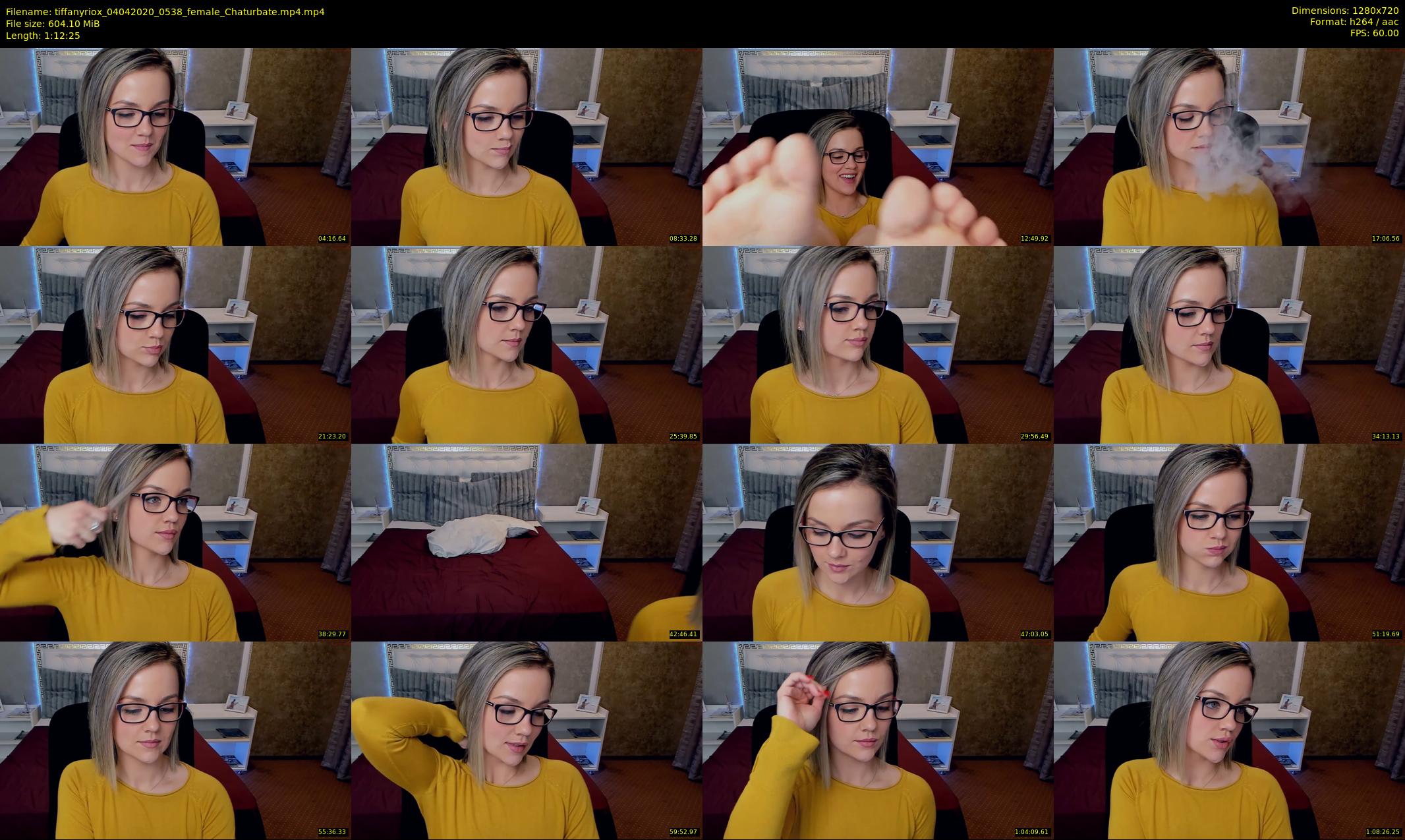tiffanyriox — 73 minute Chaturbate female cam show recording, 720p, Apr 4, 2020