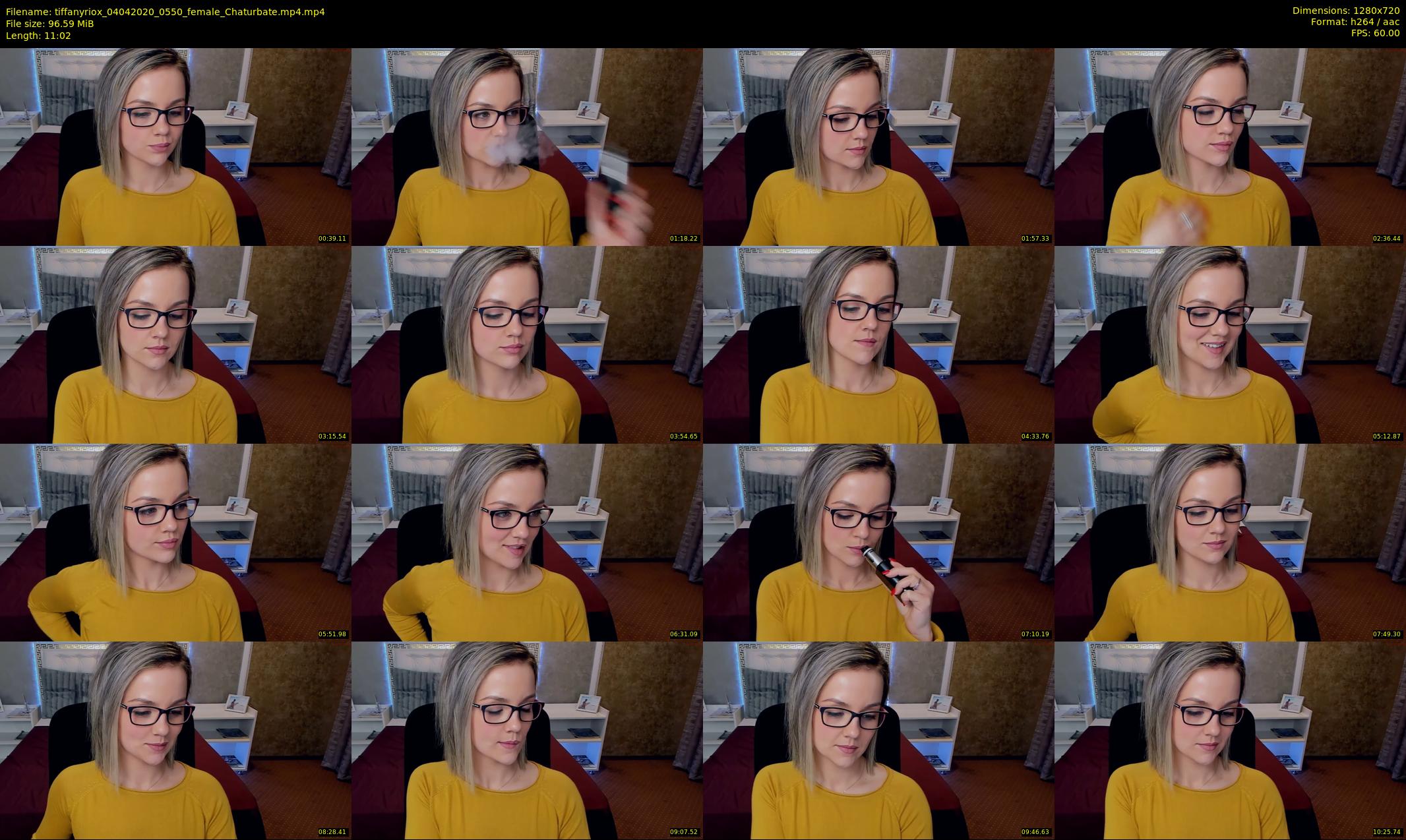 tiffanyriox — 12 minute Chaturbate female cam show recording, 720p, Apr 4, 2020