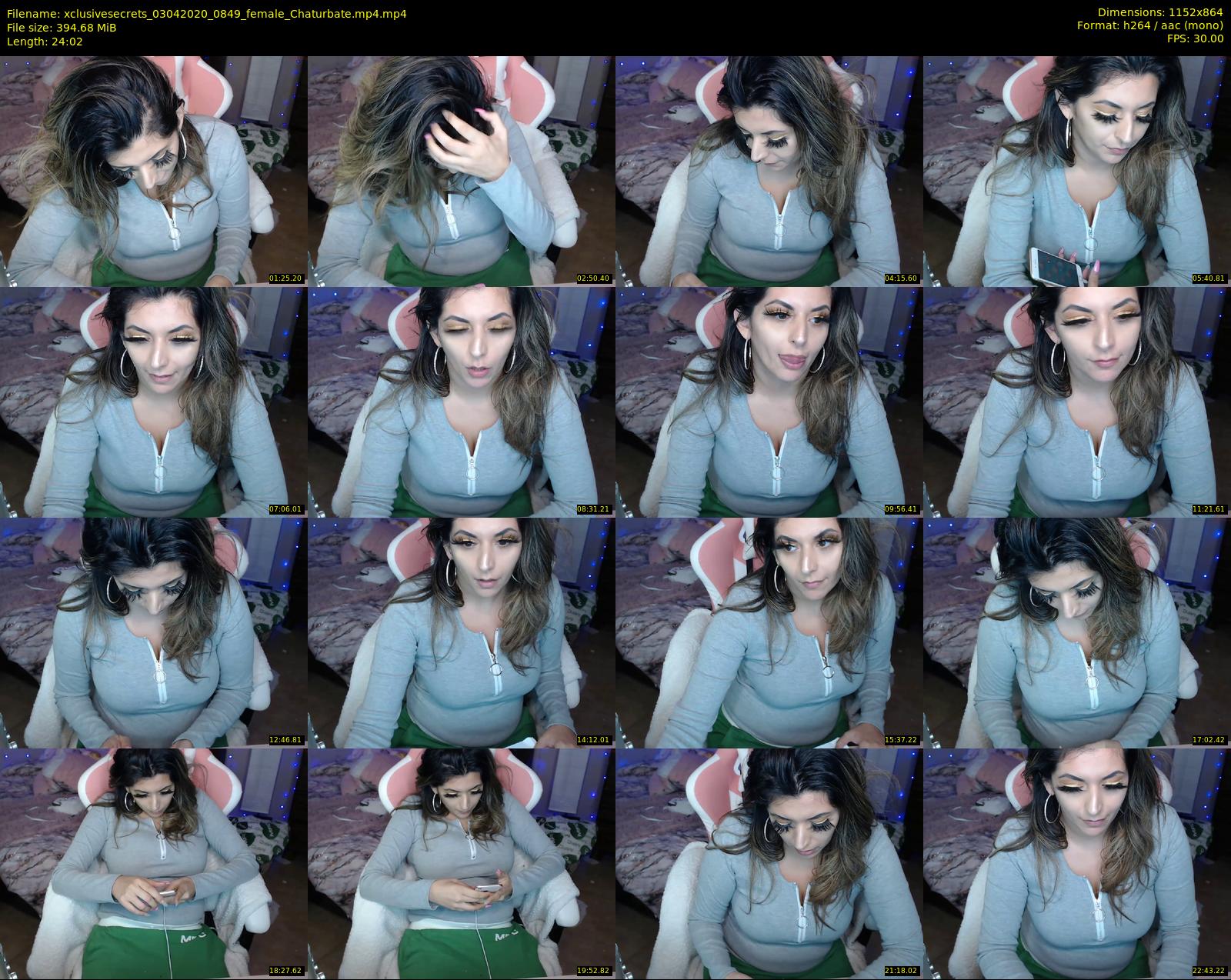 xclusivesecrets — 25 minute Chaturbate female cam show recording, 720p, Apr 3, 2020