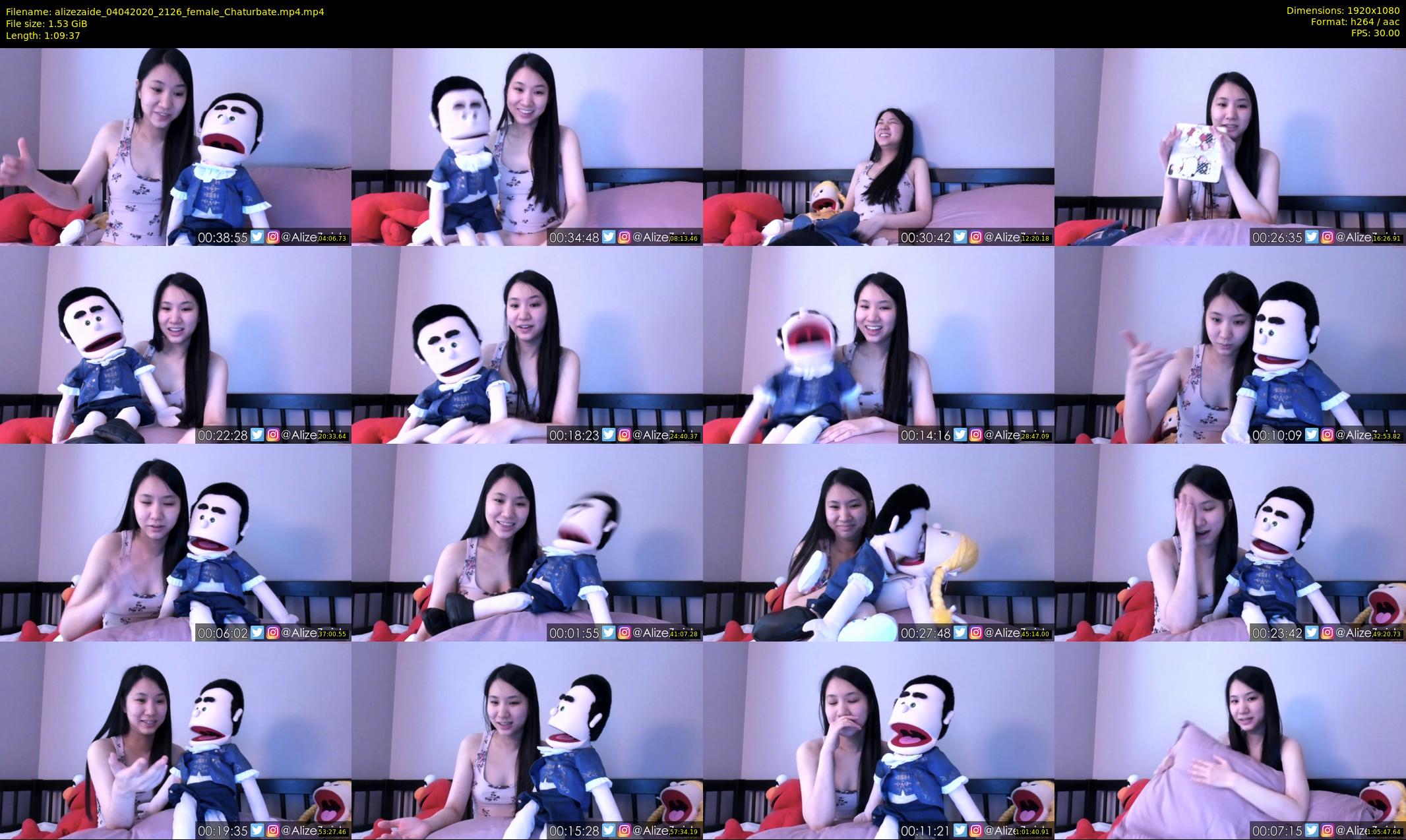 alizezaide — 70 minute Chaturbate female cam show recording, 1080p, Apr 4, 2020