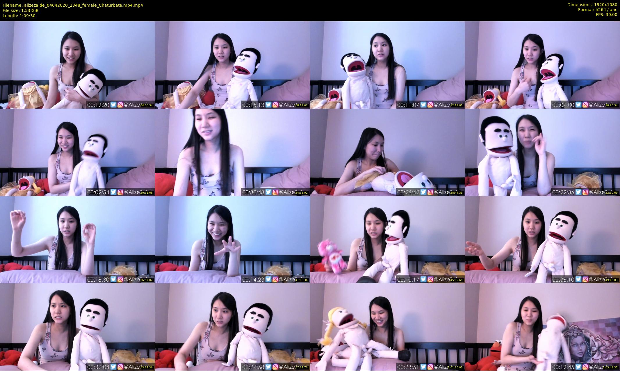 alizezaide — 70 minute Chaturbate female cam show recording, 1080p, Apr 4, 2020
