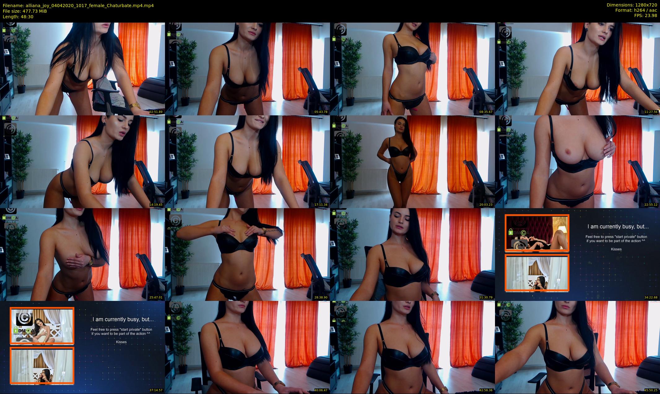 alliana_joy — 49 minute Chaturbate female cam show recording, 720p, Apr 4, 2020