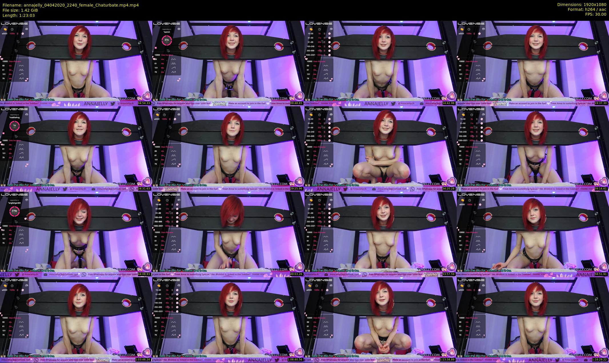 annajelly — 84 minute Chaturbate couple cam show recording, 1080p, Apr 4, 2020
