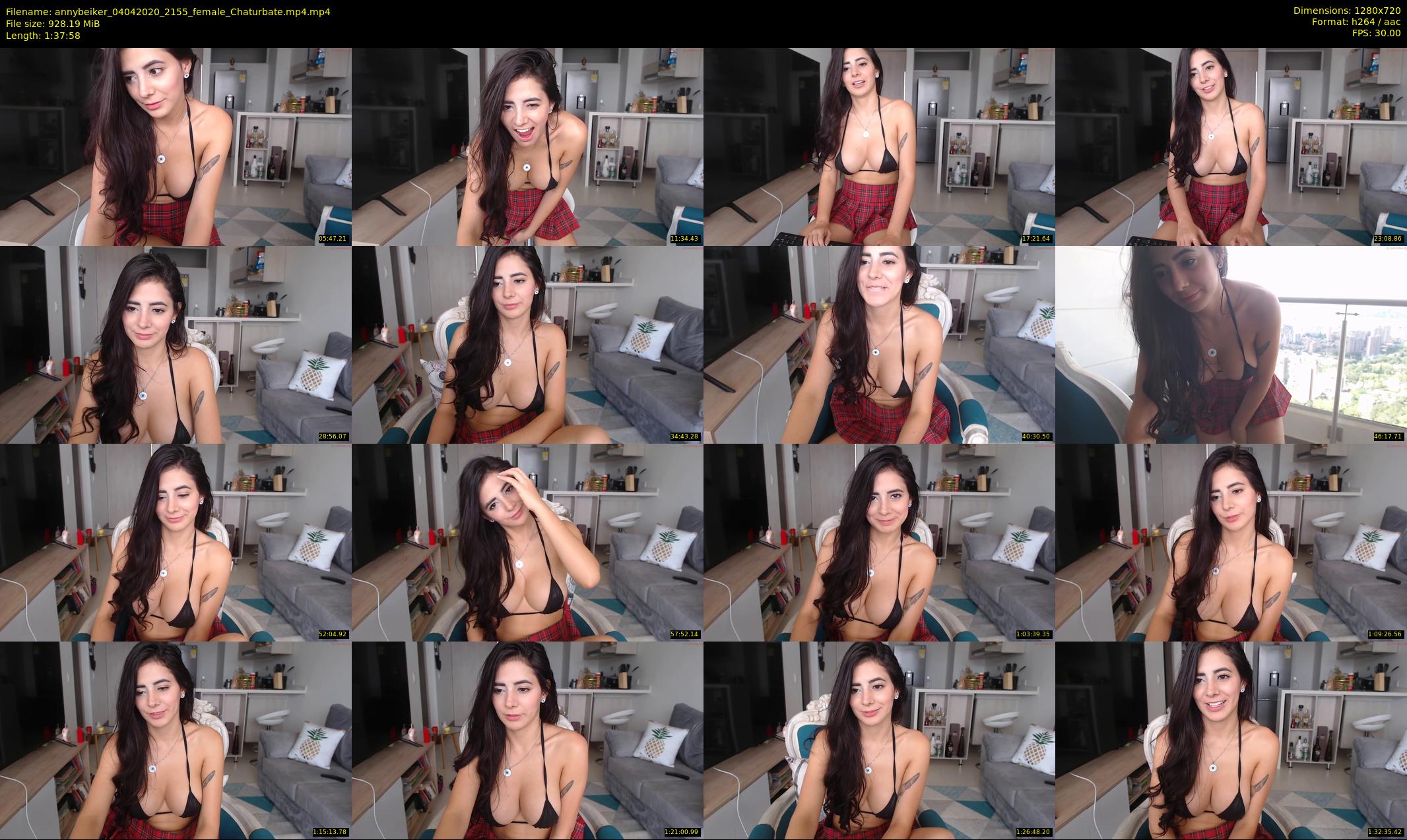 annybeiker — 98 minute Chaturbate female cam show recording, 720p, Apr 4, 2020