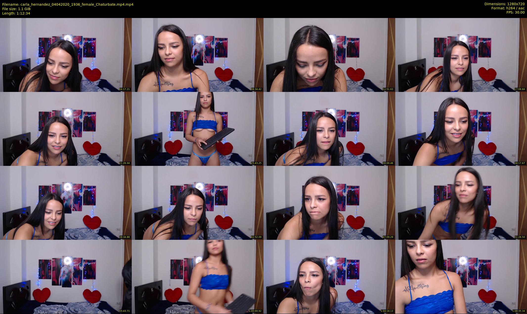 carla_hernandez — 73 minute Chaturbate female cam show recording, 720p, Apr 4, 2020