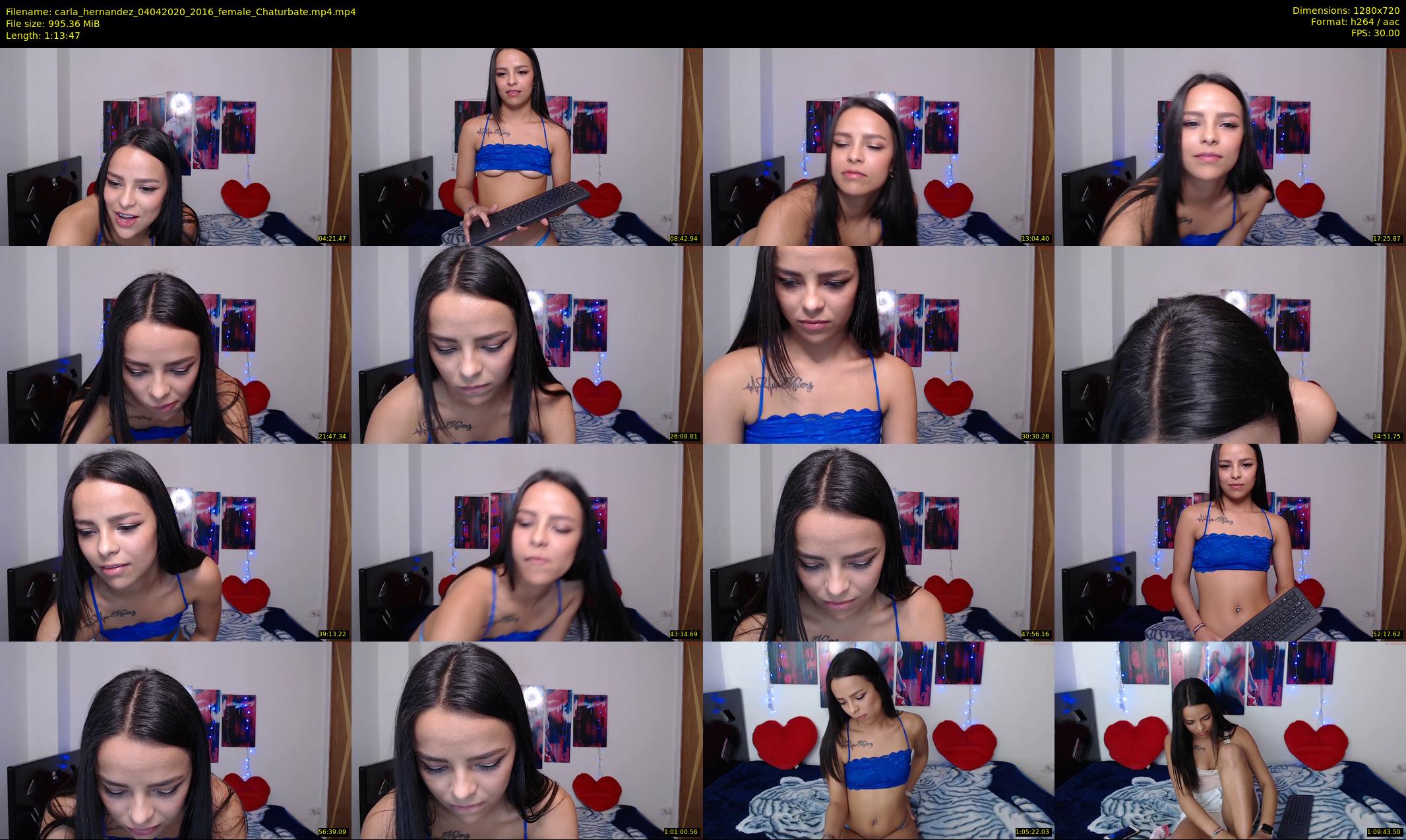 carla_hernandez — 74 minute Chaturbate female cam show recording, 720p, Apr 4, 2020