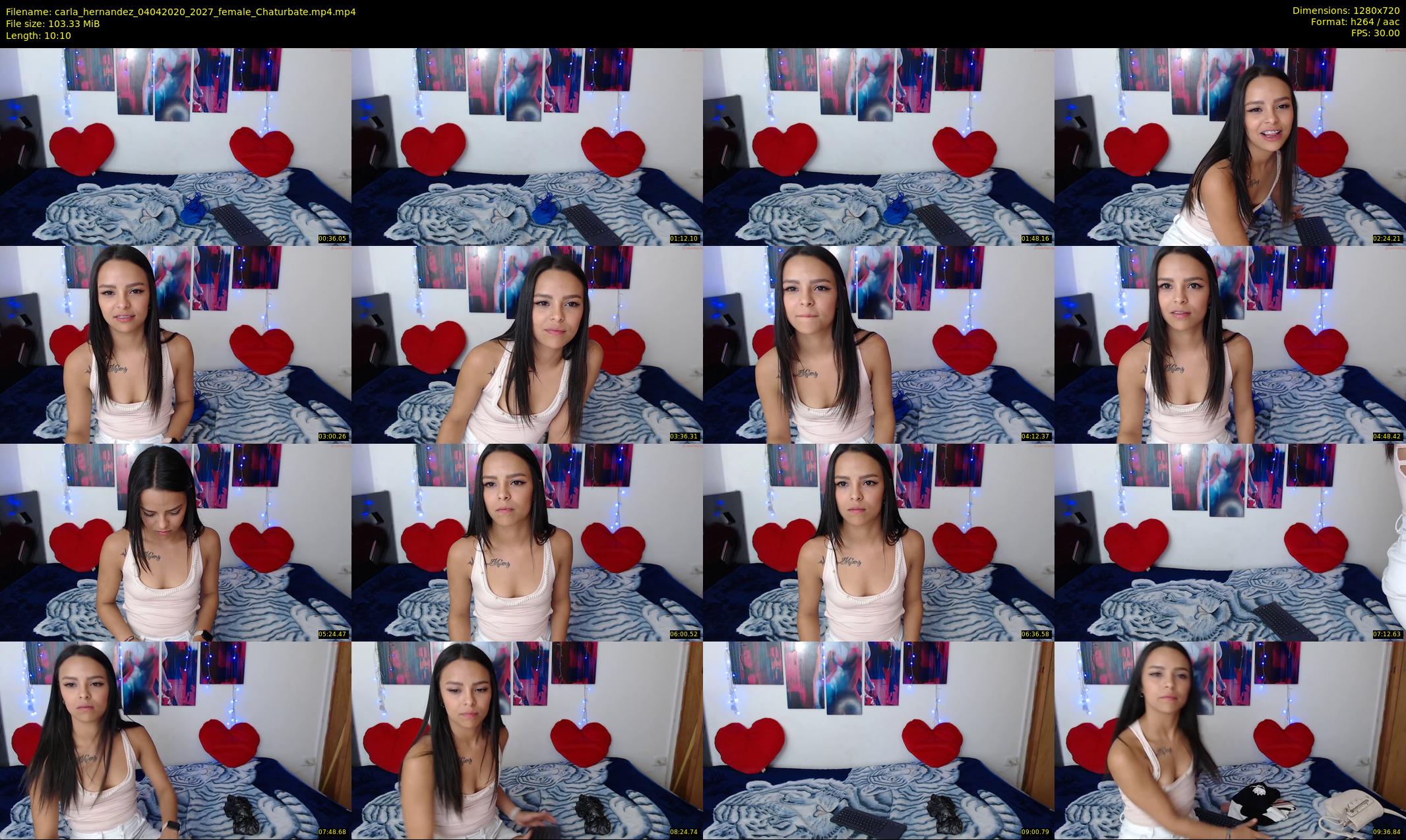 carla_hernandez — 11 minute Chaturbate female cam show recording, 720p, Apr 4, 2020
