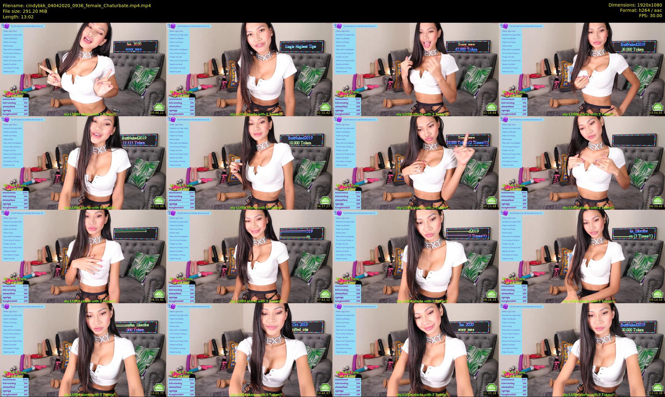 cindybkk — 14 minute Chaturbate female cam show recording, 1080p, Apr 4, 2020