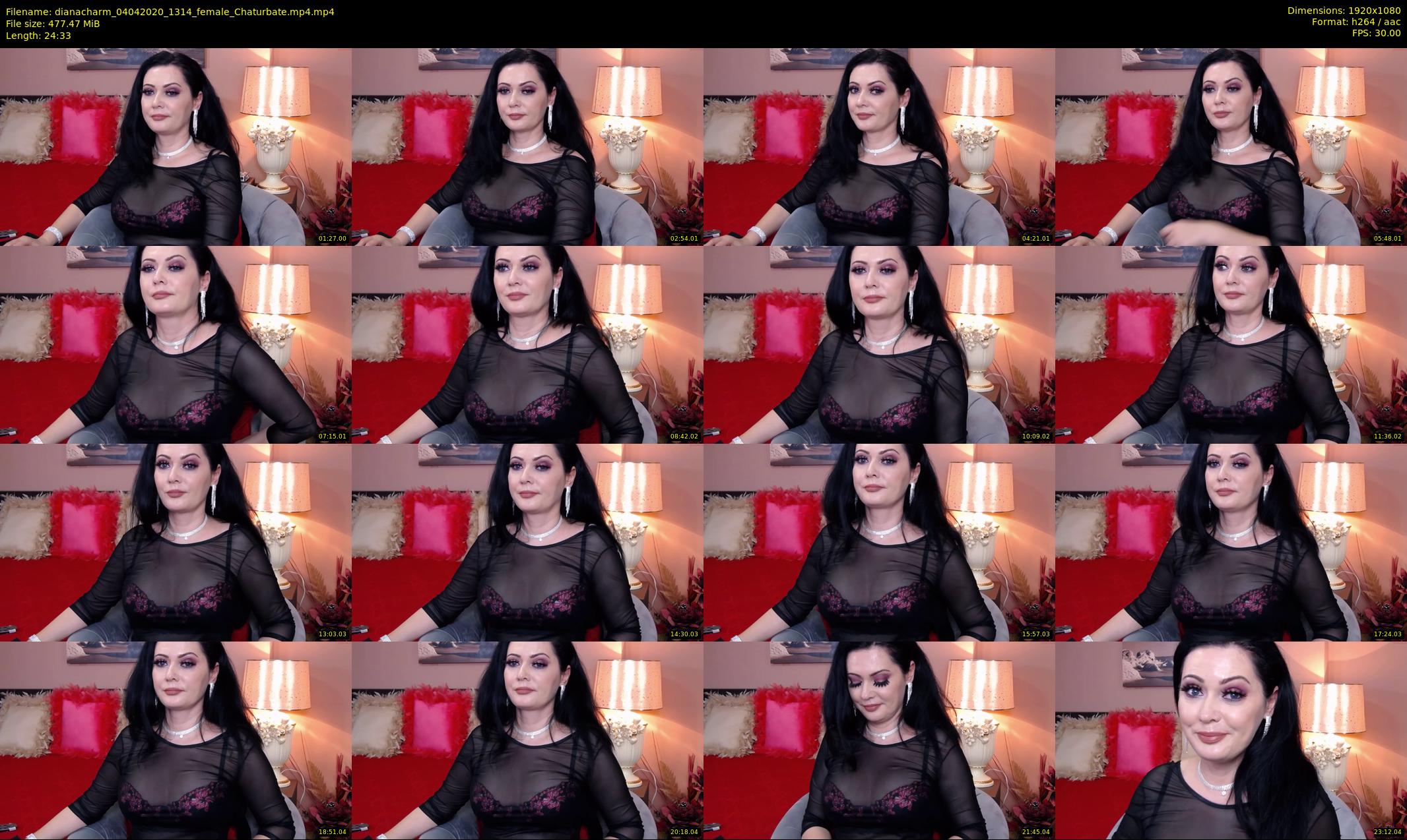 dianacharm — 25 minute Chaturbate female cam show recording, 1080p, Apr 4, 2020