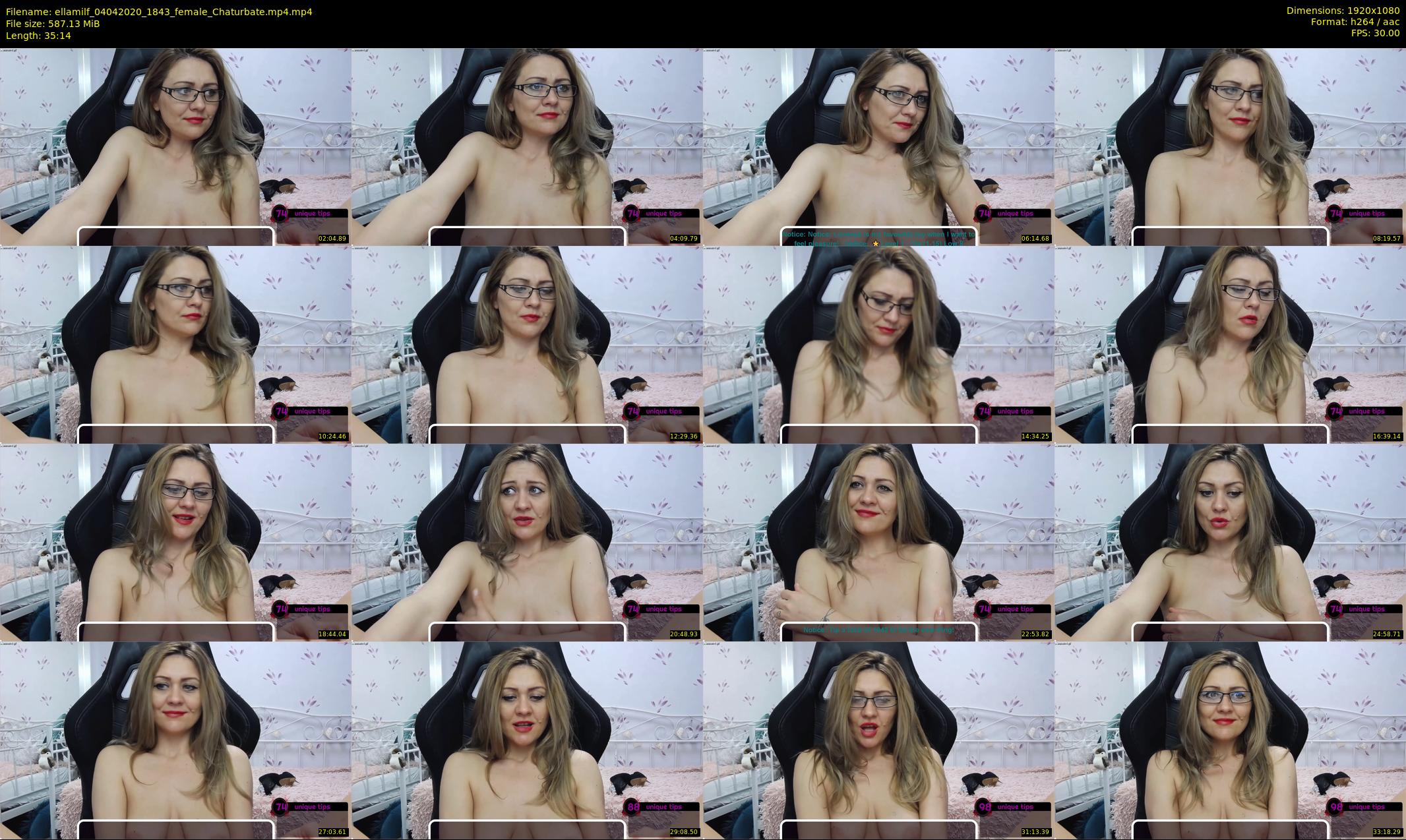 ellamilf — 36 minute Chaturbate female cam show recording, 1080p, Apr 4, 2020