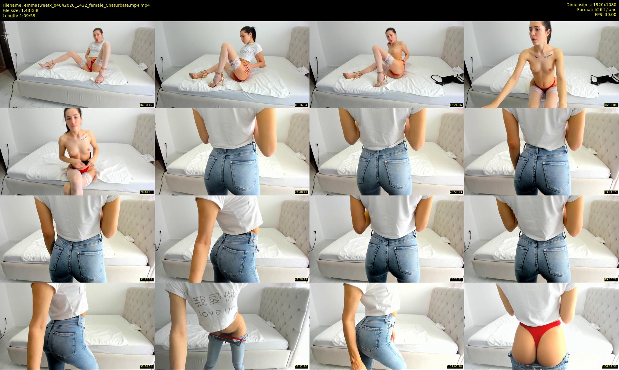 emmasweetx — 70 minute Chaturbate couple cam show recording, 1080p, Apr 4, 2020