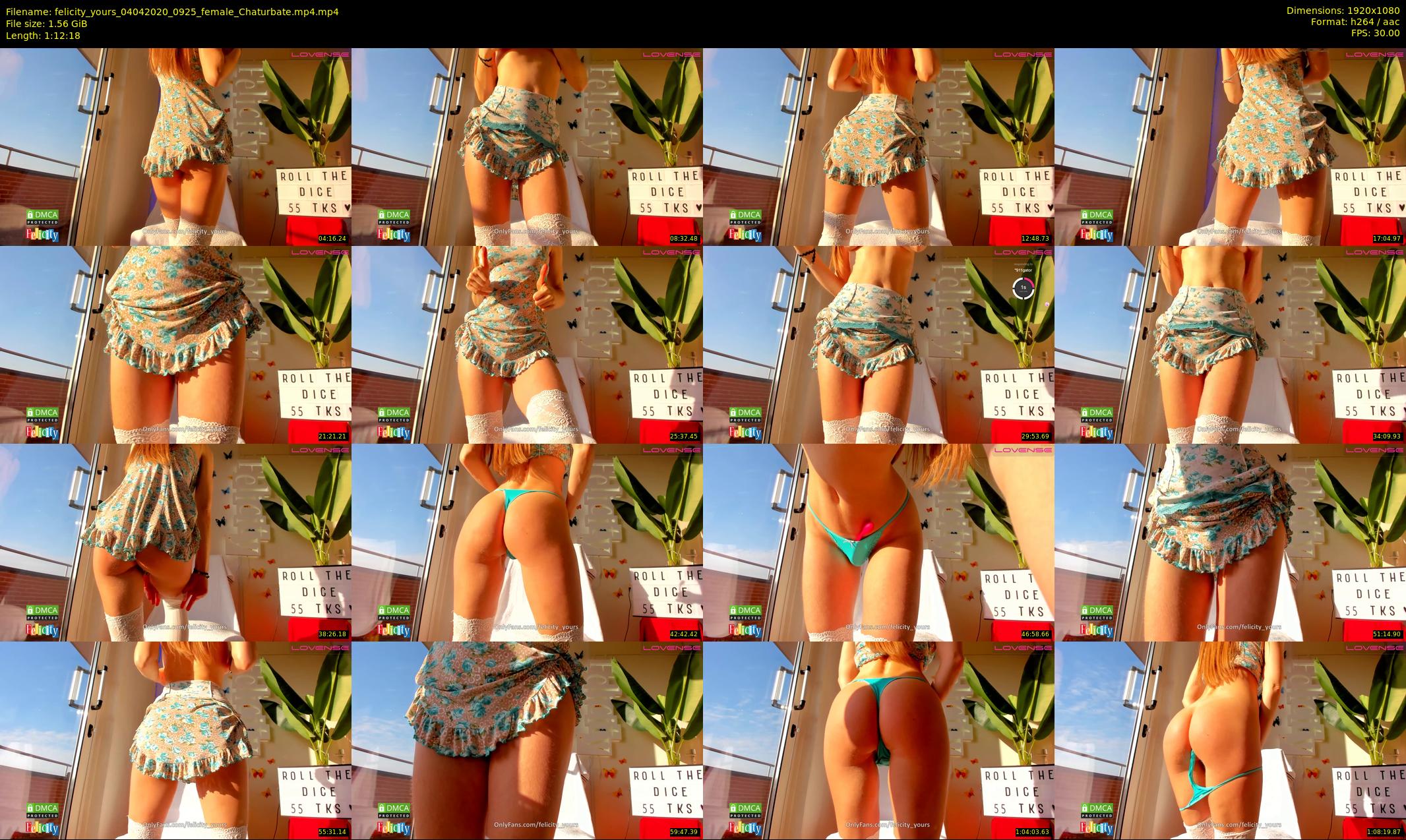 felicity_yours — 73 minute Chaturbate female cam show recording, 1080p, Apr 4, 2020