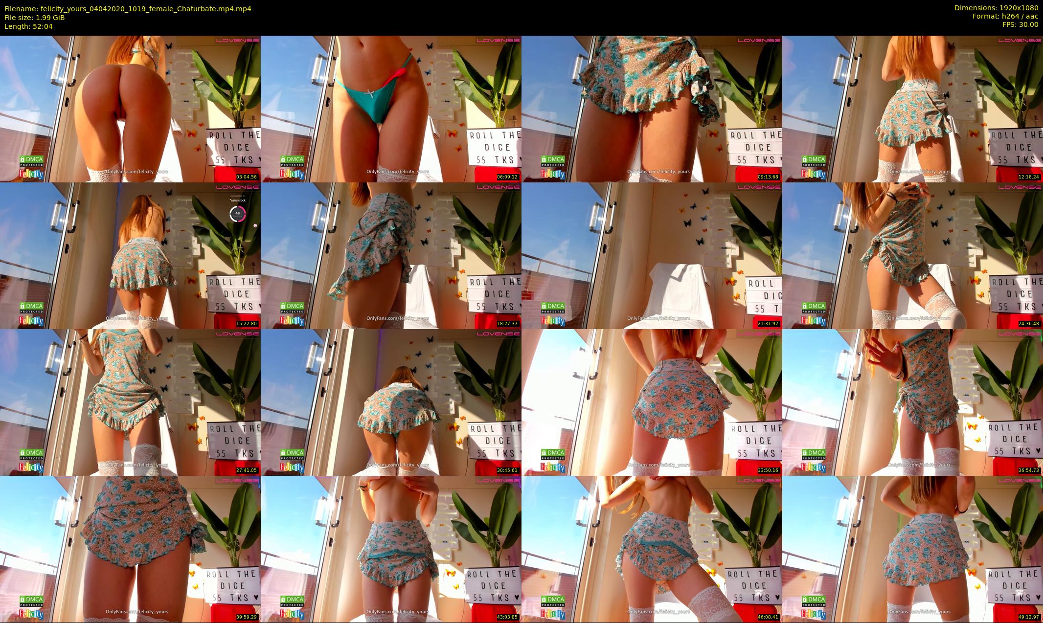 felicity_yours — 53 minute Chaturbate female cam show recording, 1080p, Apr 4, 2020