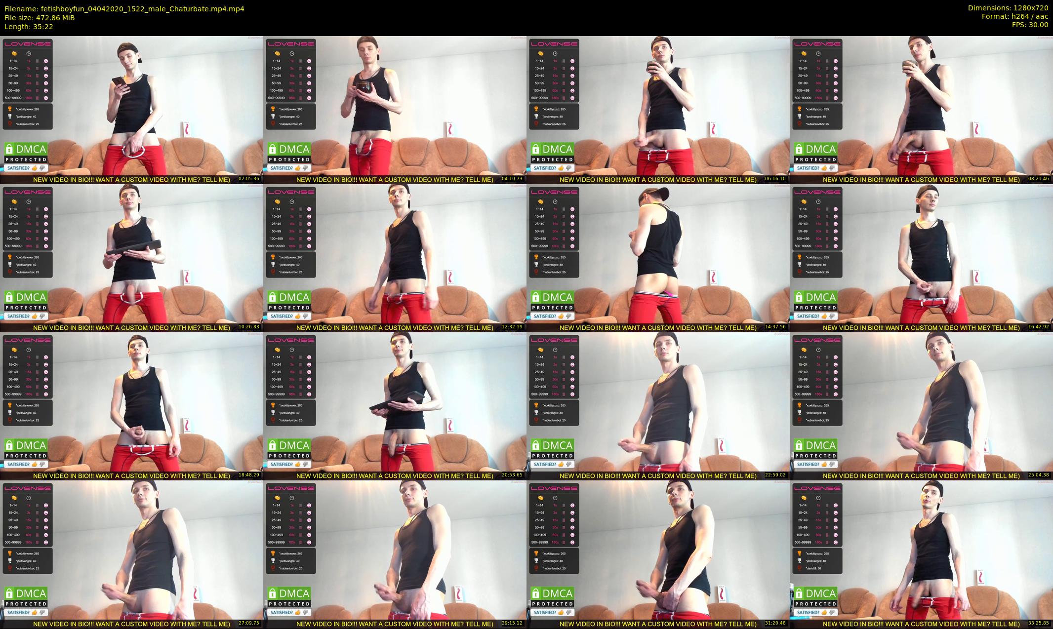 fetishboyfun — 36 minute Chaturbate male cam show recording, 720p, Apr 4, 2020