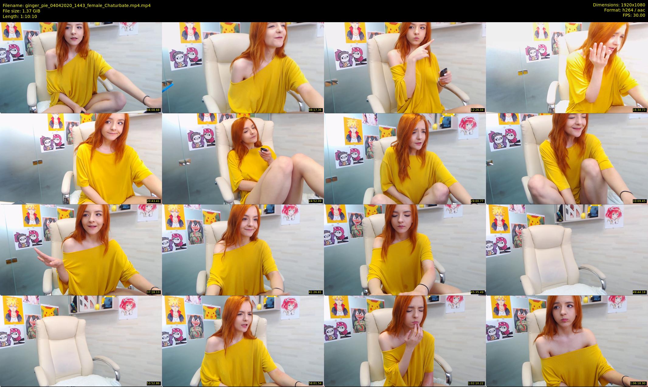 ginger_pie — 71 minute Chaturbate female cam show recording, 1080p, Apr 4, 2020
