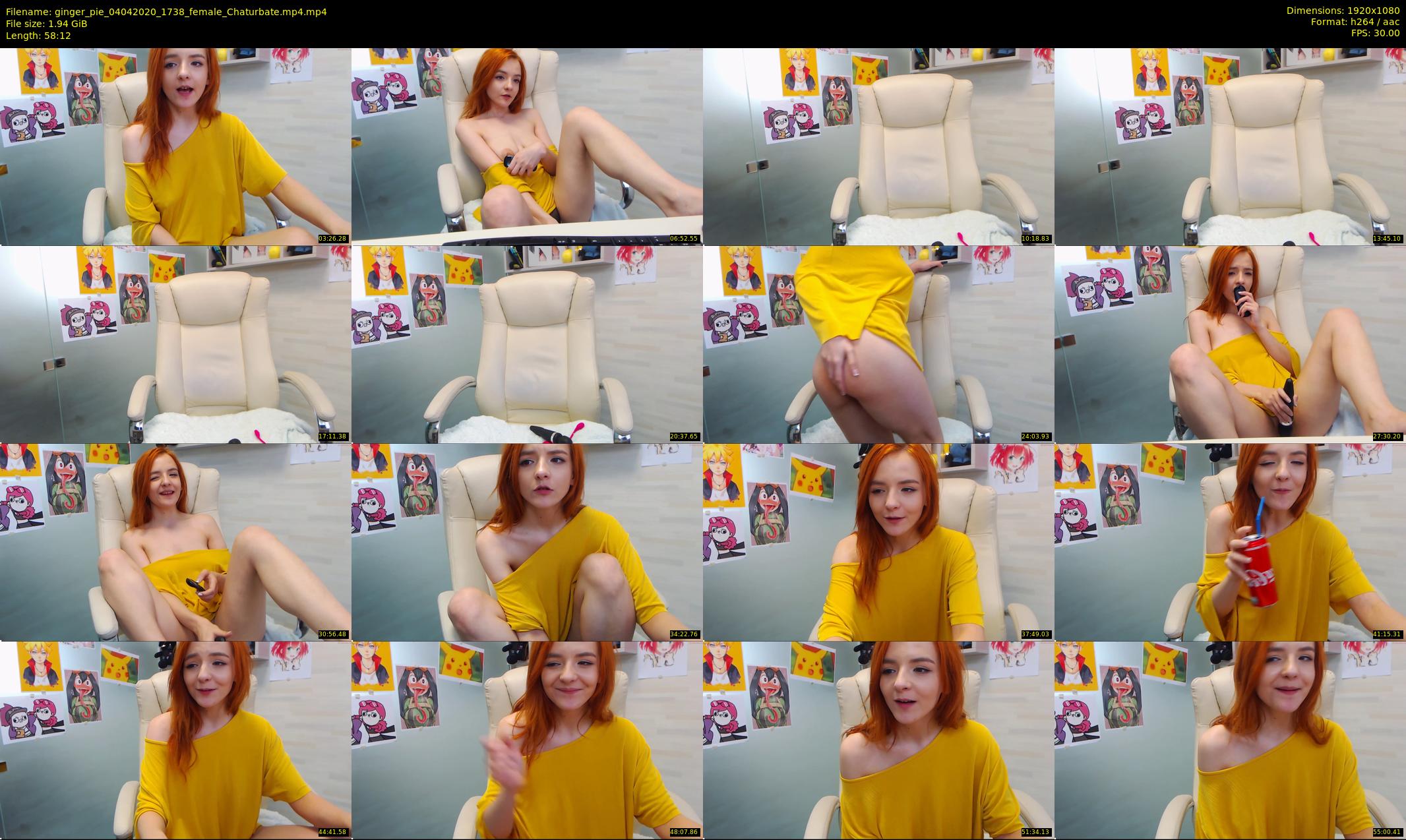 ginger_pie — 59 minute Chaturbate female cam show recording, 1080p, Apr 4, 2020