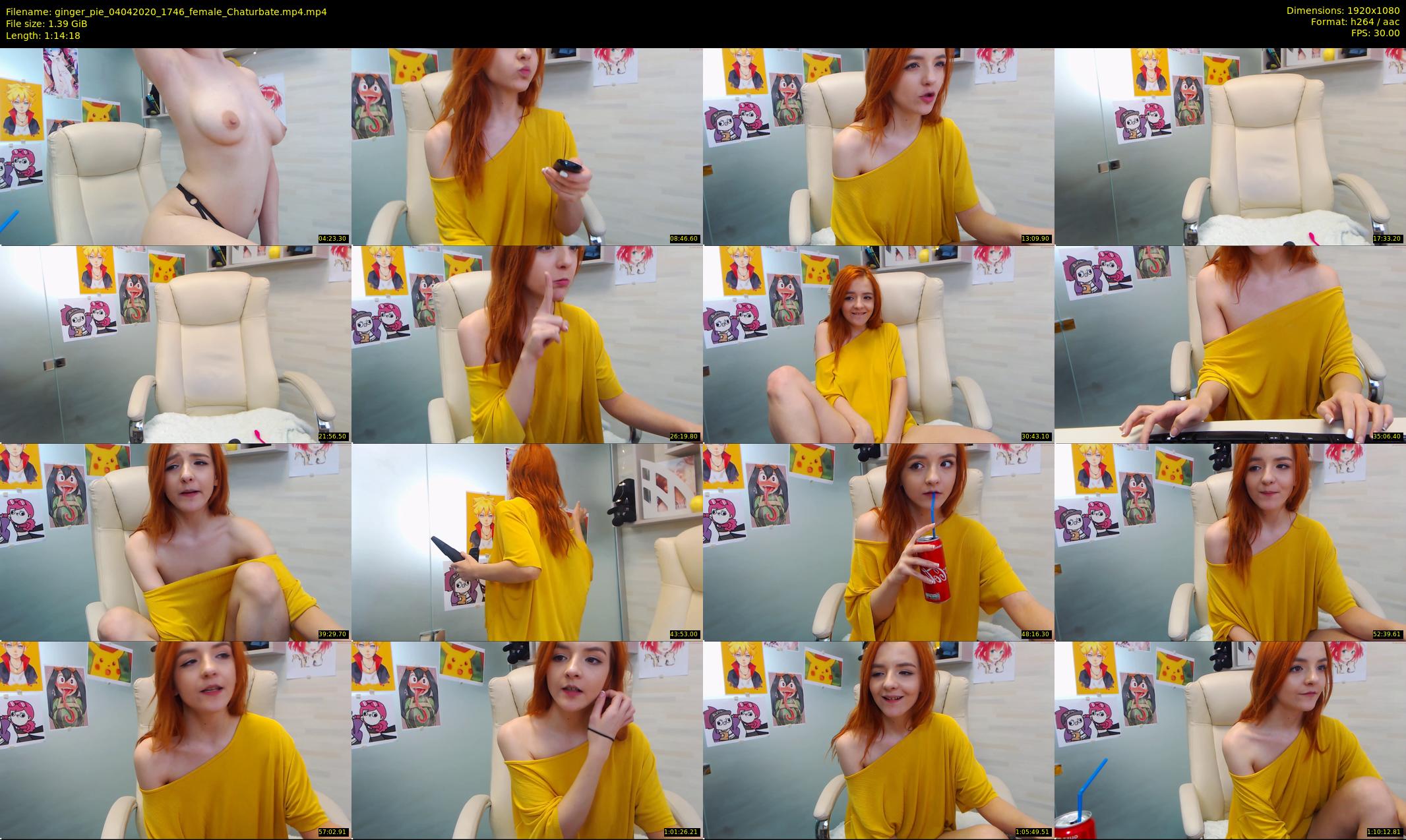 ginger_pie — 75 minute Chaturbate female cam show recording, 1080p, Apr 4, 2020