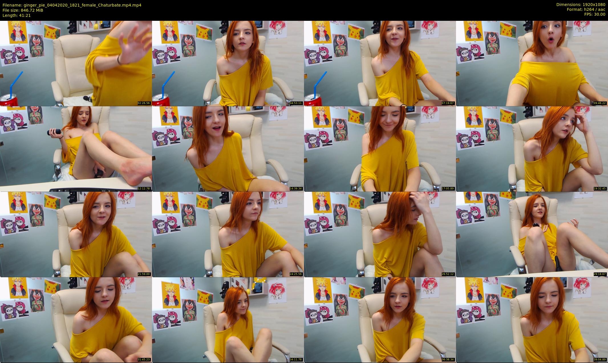 ginger_pie — 42 minute Chaturbate female cam show recording, 1080p, Apr 4, 2020