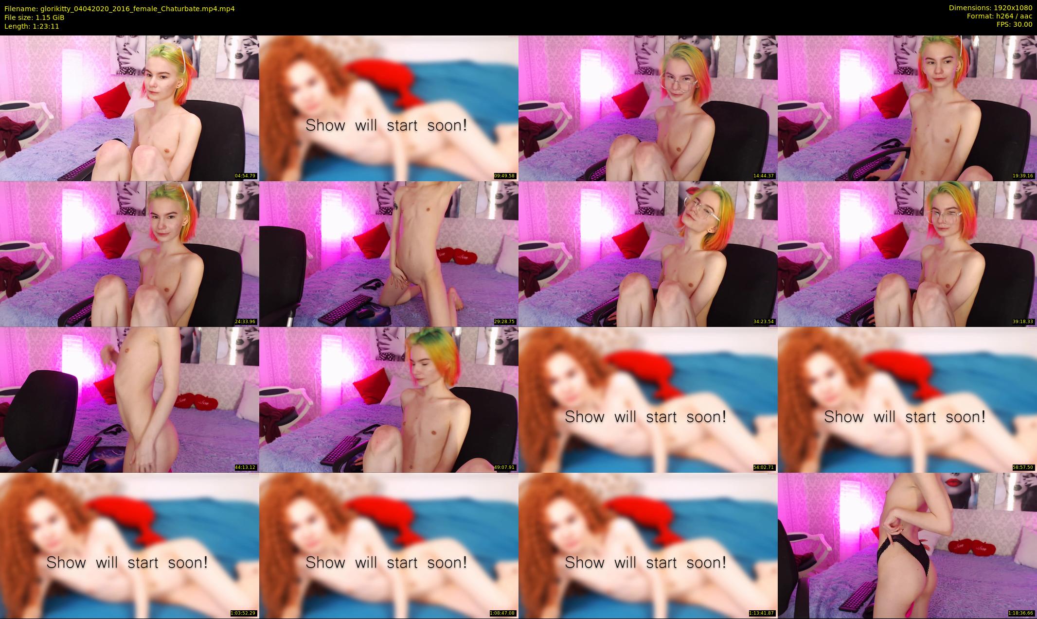 glorikitty — 84 minute Chaturbate female cam show recording, 1080p, Apr 4, 2020