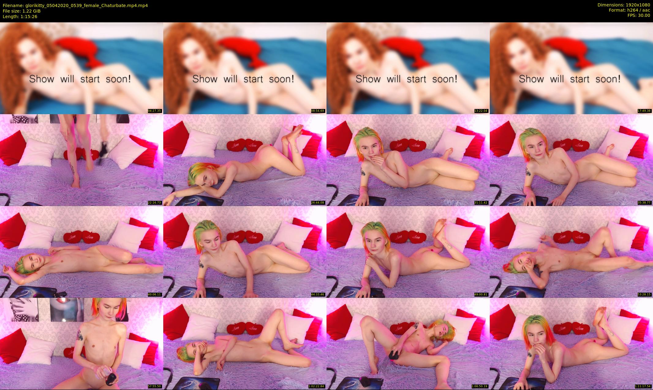 glorikitty — 76 minute Chaturbate female cam show recording, 1080p, Apr 5, 2020